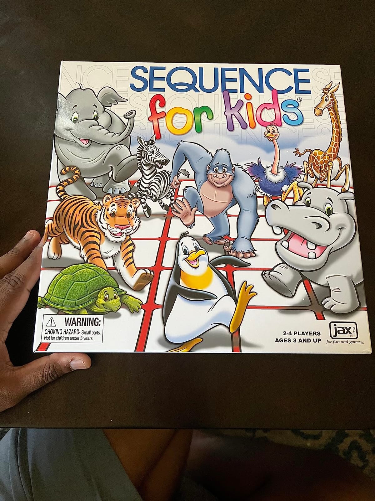 Jax SEQUENCE for Kids -- The 'No Reading Required' Strategy Game by Jax and Goliath, Multi Color, 11 inches (2-4 players) (Packaging May Vary) customer photo 2