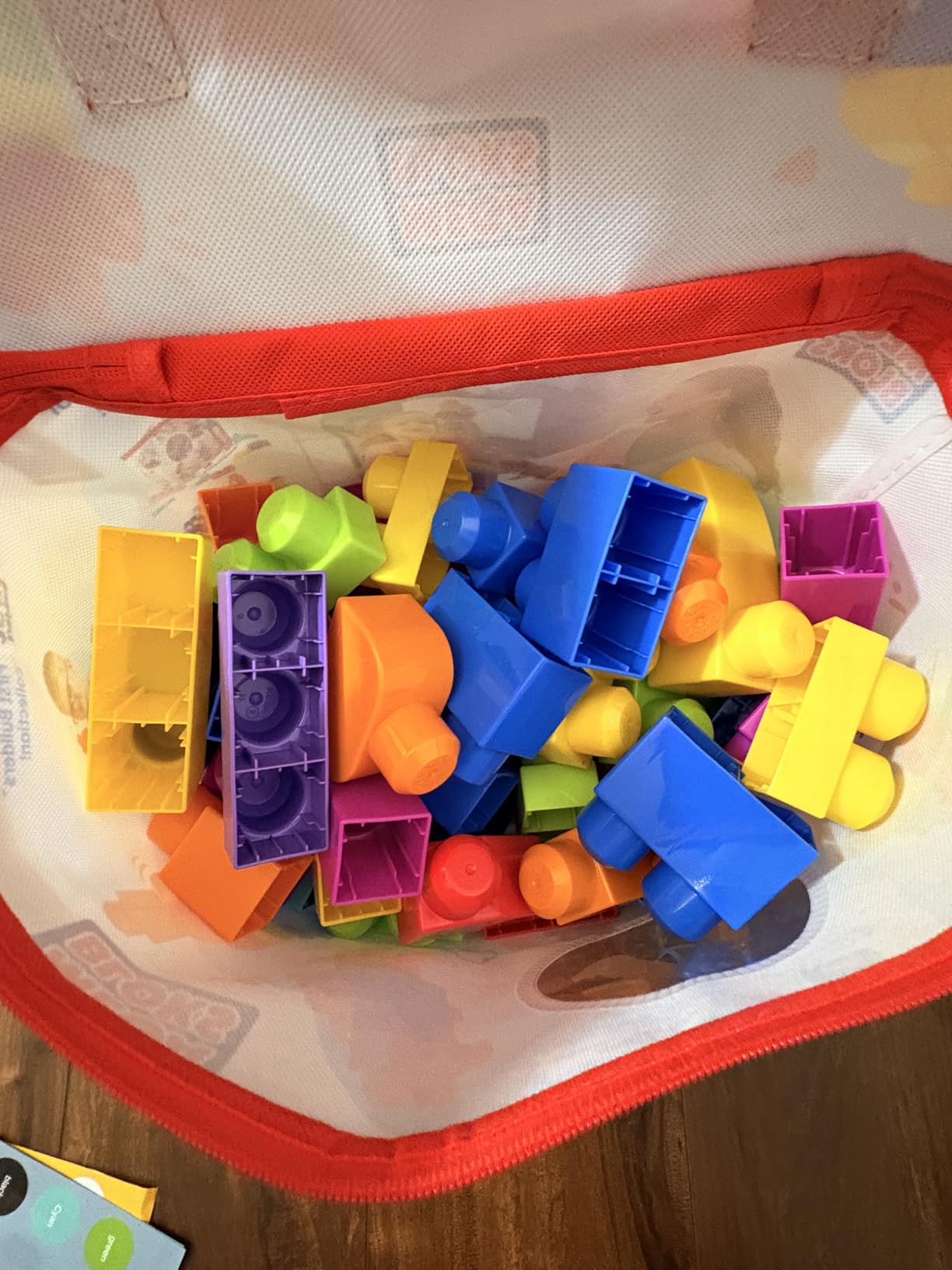 MEGA BLOKS First Builders Toddler Blocks Toys Set, Big Building Bag with 80 Pieces and Storage, Blue, Ages 1+ Years customer photo 1
