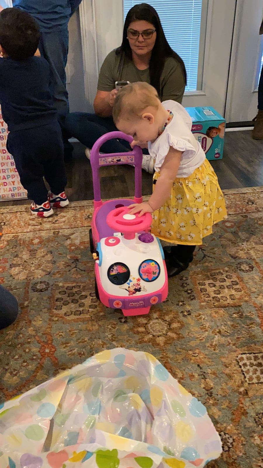 Kiddieland Disney Minnie Mouse My First Activity Ride-On, Toddler Push Car customer photo 1