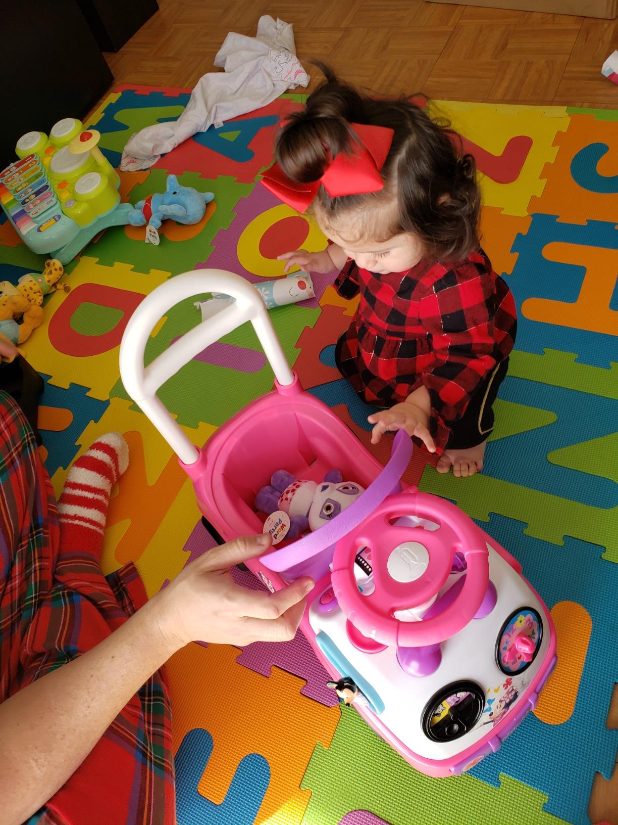 Kiddieland Disney Minnie Mouse My First Activity Ride-On, Toddler Push Car customer photo 2