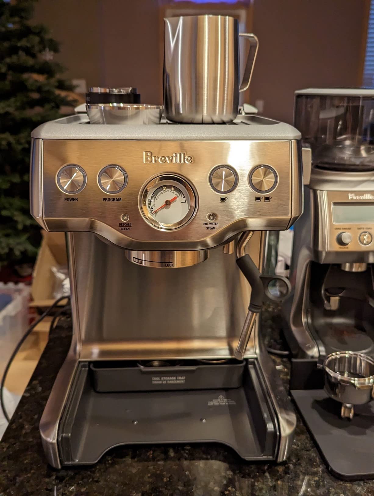 Breville BES840XL Infuser Espresso Machine, Brushed Stainless Steel | Craft café-quality espresso shots, lattes and cappuccinos at home with this precise coffee maker with steam wand customer photo 1