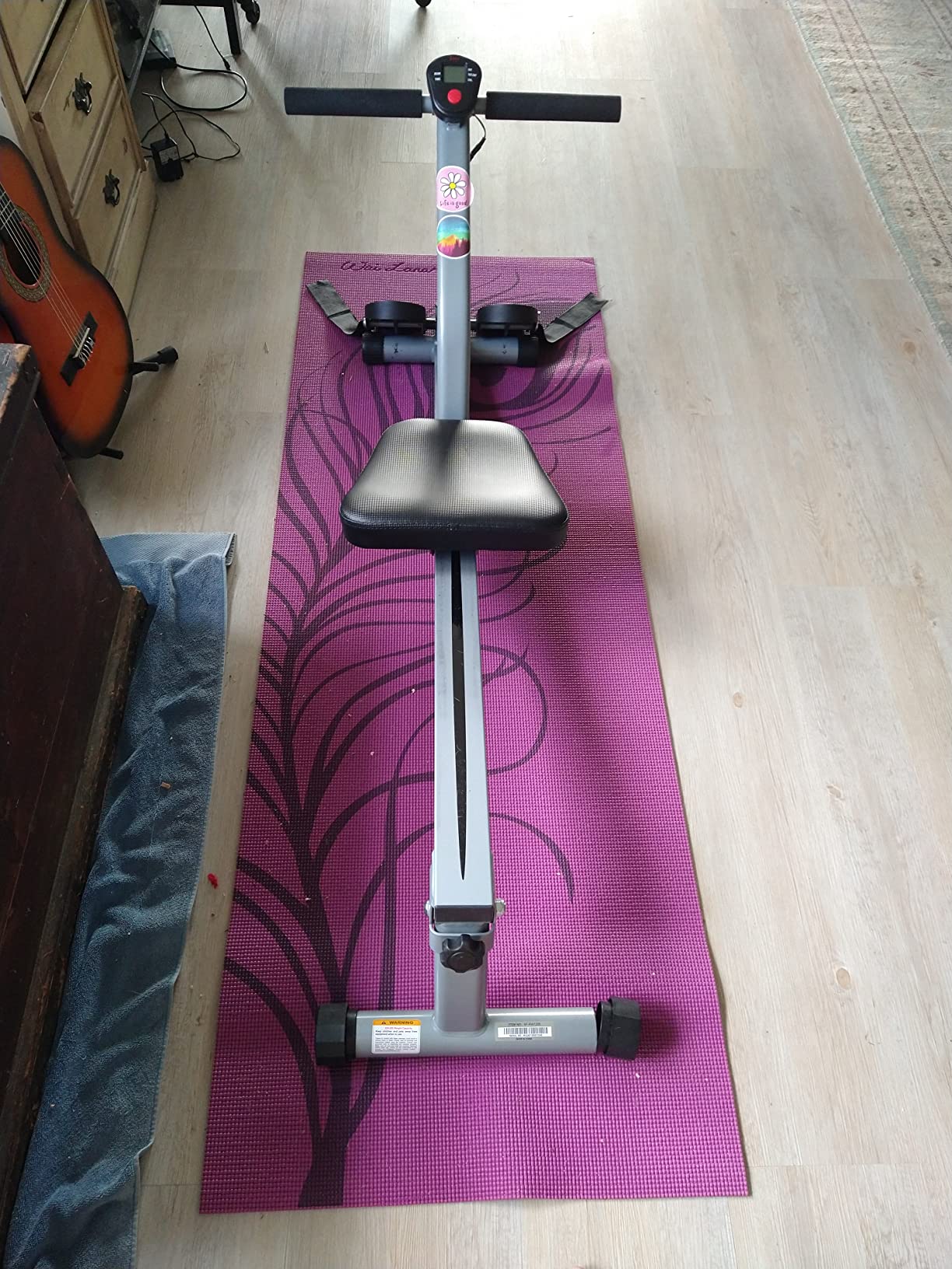 Sunny Health & Fitness Compact Hydraulic Rower with 12-Level Resistance customer photo 2