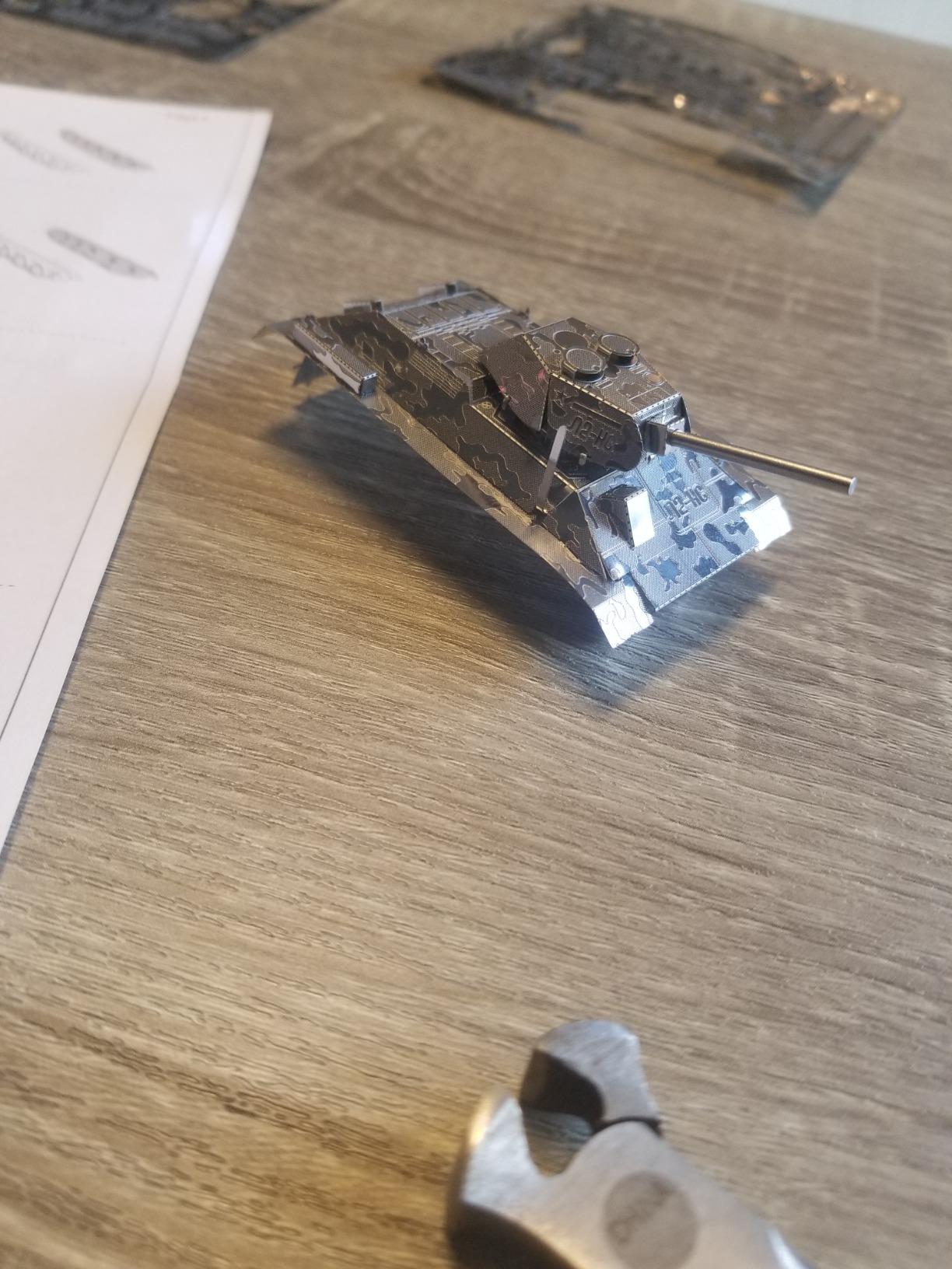 Metal Earth T-34 Tank 3D Metal Model Kit Fascinations customer photo 2