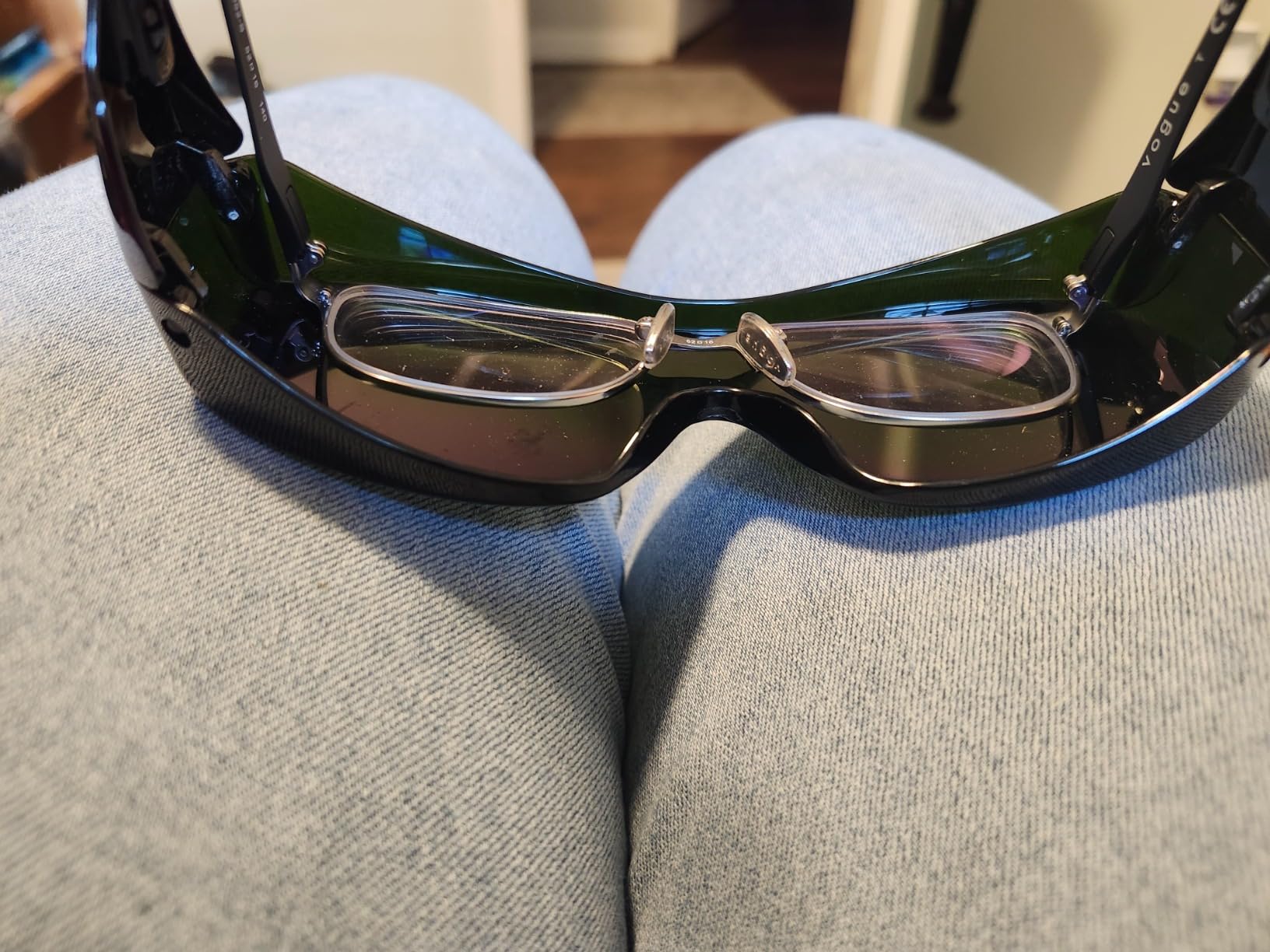 Gateway Safety 6966 Cover2 Safety Glasses Protective Eye Wear - Over-The-Glass (OTG), IR Filter Shade 5.0 Lens, Black Temple customer photo 1
