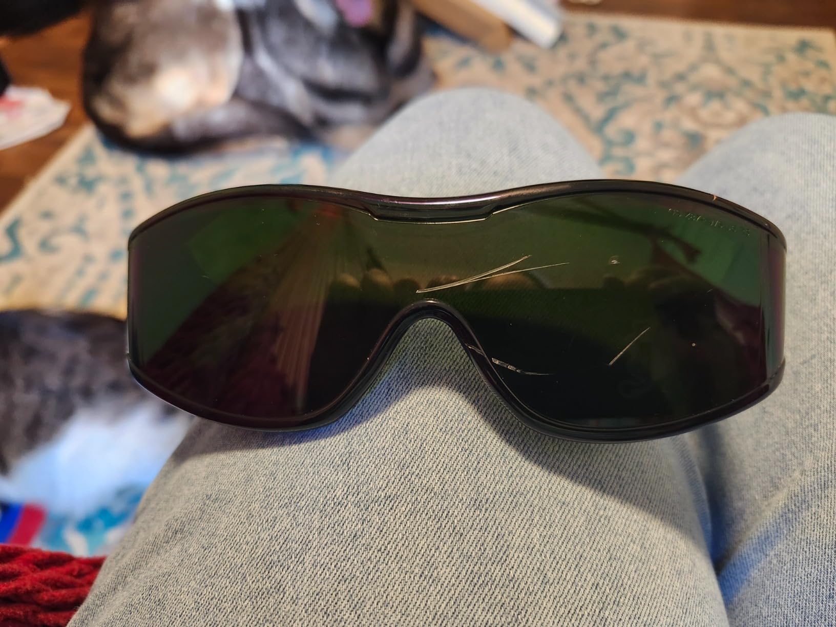 Gateway Safety 6966 Cover2 Safety Glasses Protective Eye Wear - Over-The-Glass (OTG), IR Filter Shade 5.0 Lens, Black Temple customer photo 2