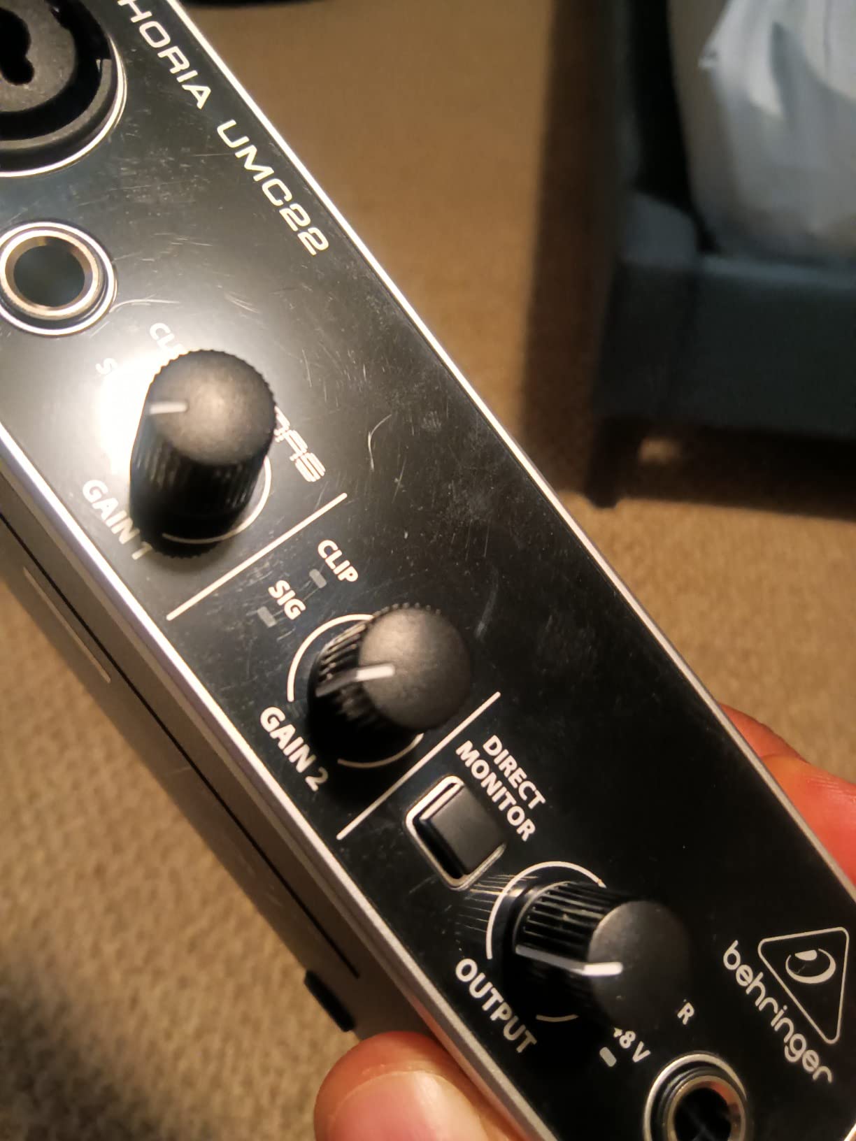 Behringer UMC22 Audiophile 2x2, 48 kHz USB Audio Interface with Midas Mic Preamplifier | For Recording Microphones and Instruments customer photo 2
