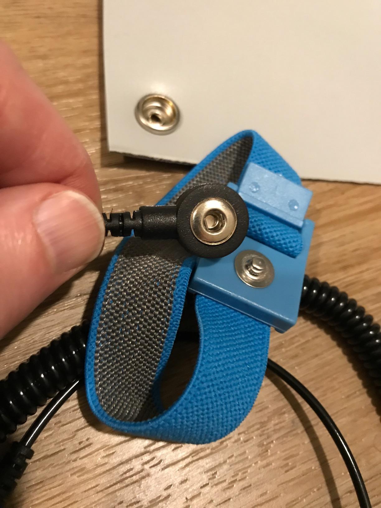Bertech ESD Anti-Static Table Mat Kit, 3 Ft x 6 Ft, Blue, Includes an ESD Wrist Strap and ESD Grounding Cord, Made in USA customer photo 1