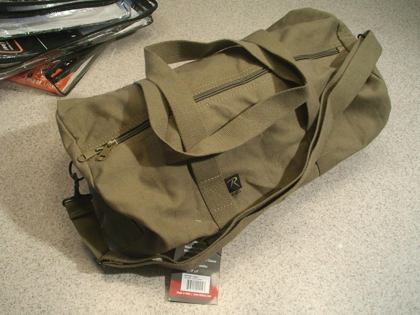 Rothco Heavy-Duty Canvas Shoulder Duffle Bag - Rugged Travel Gym Gear Equipment Bag customer photo 2
