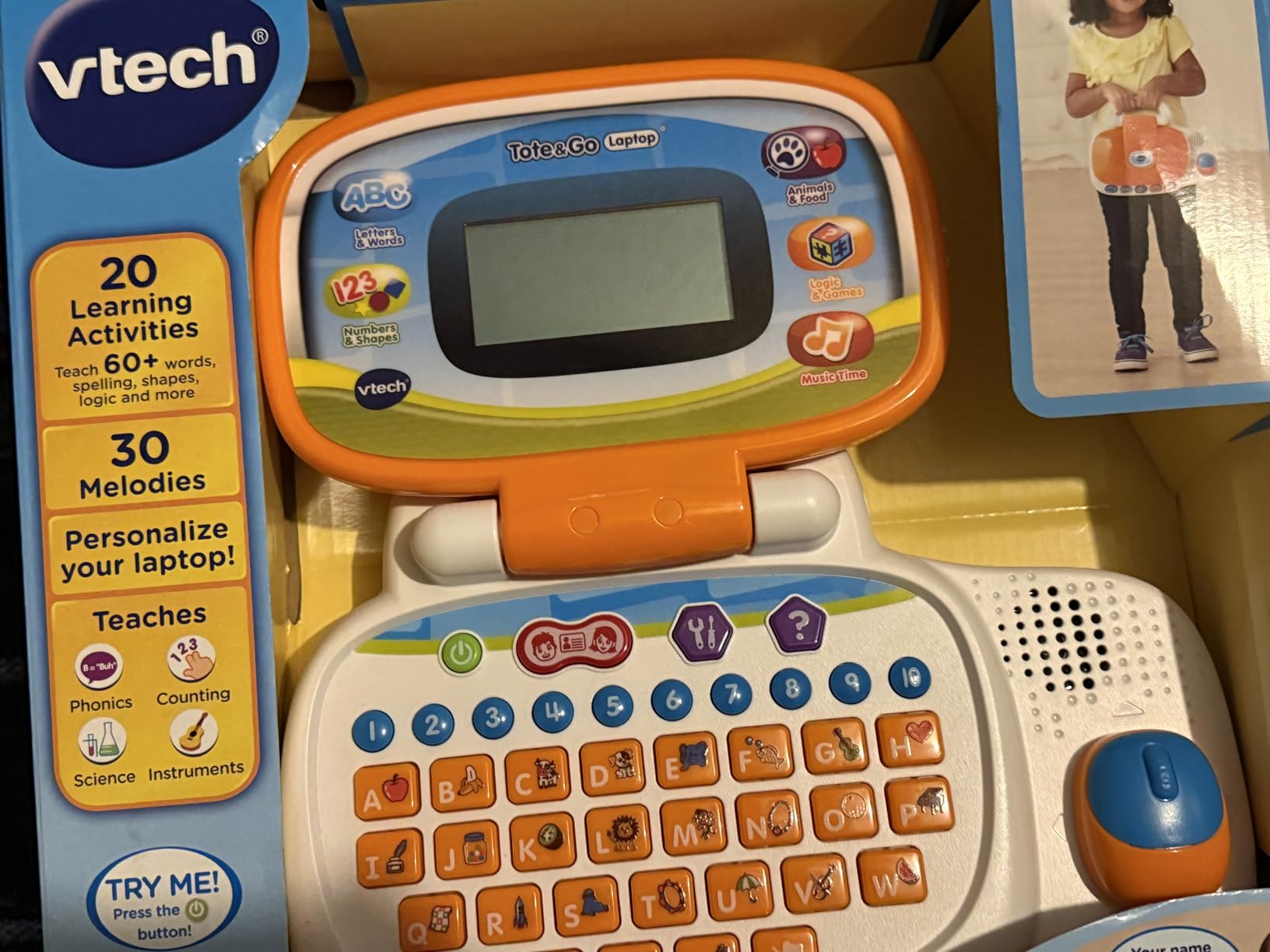 VTech Tote and Go Laptop, Orange customer photo 2