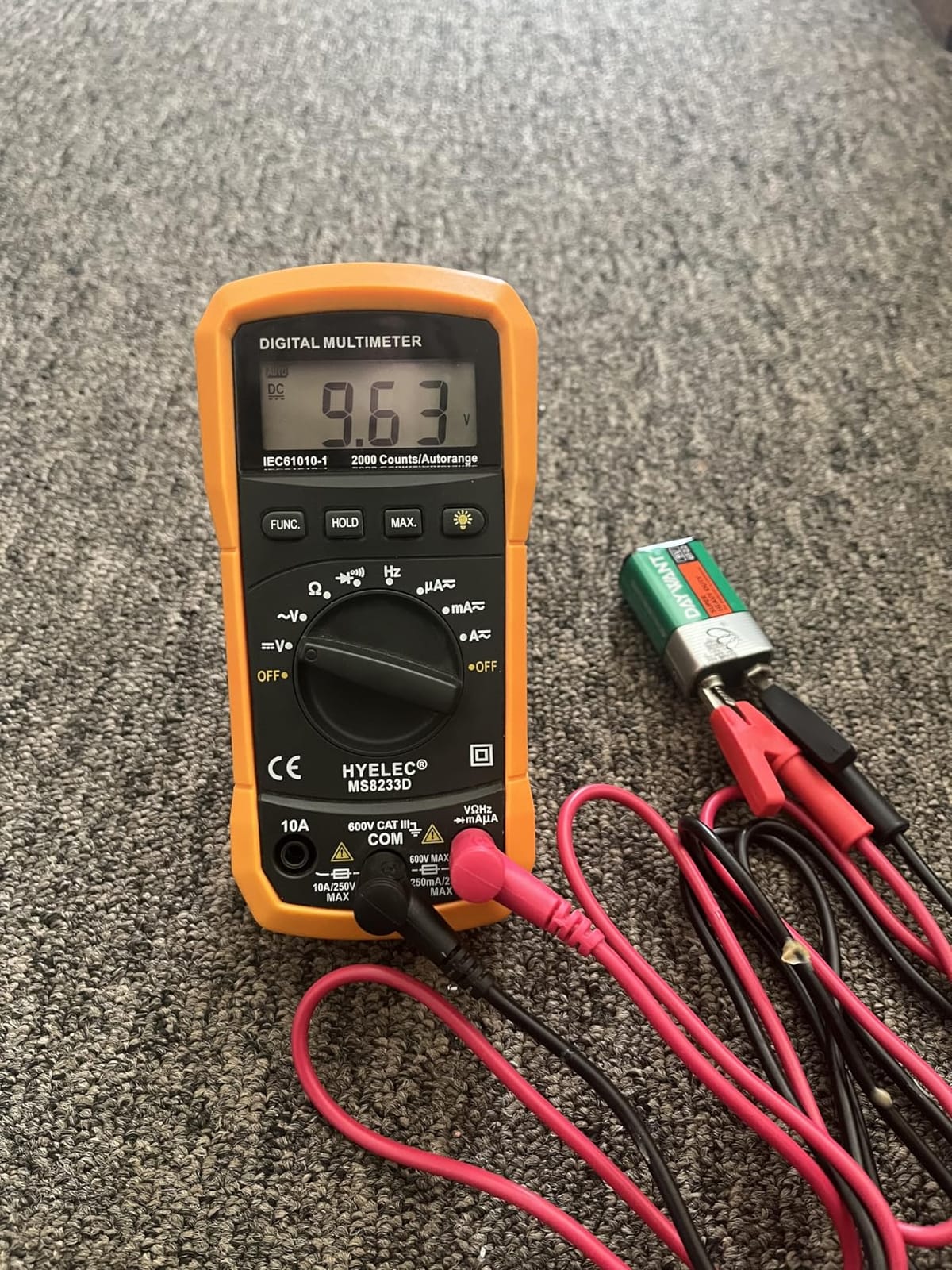 Crenova MS8233D Multimeter TRMS 6000 Counts Auto-Ranging Live Wire NCV customer photo 1