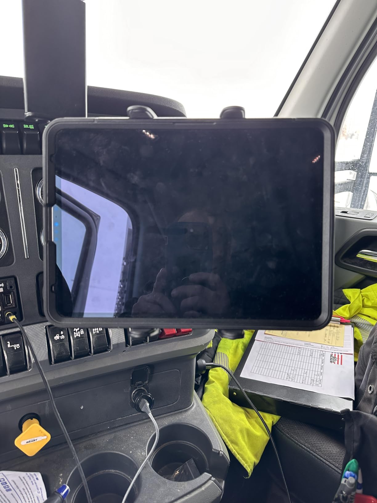 ARKON Mounts - Heavy-Duty Tablet Mount | Secure Drill Base for Cars, Walls, and Tables | Adjustable Arm Ensures Perfect Positioning | Universal Tablet Stand and Holder | Great for iPad Wall Mount customer photo 2