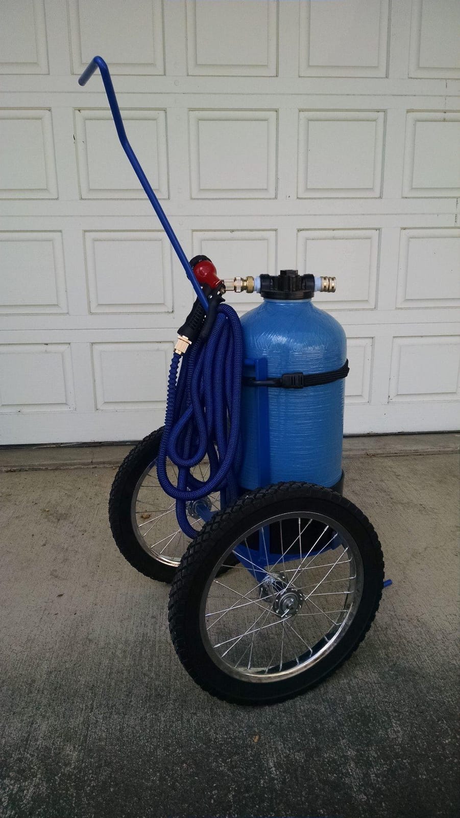 Portable 16,000 Grain (tm) Unit with Tank, Tank Head, Lead-Free Plastic NSF 61 Male GHC Tank Connections, Distributor, Resin and Instructions. Used in Rv & Car Wash Applications. customer photo 1
