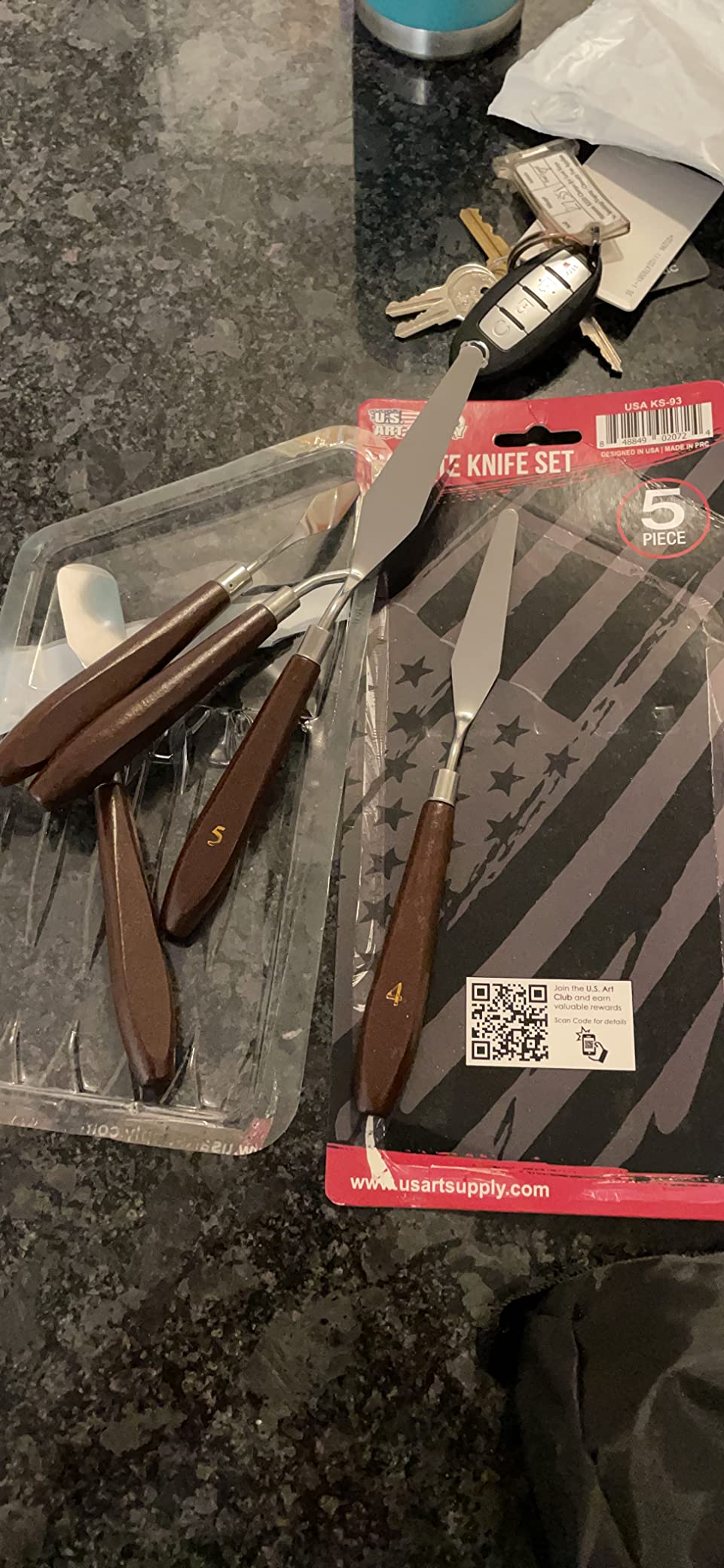 U.S. Art Supply 5-Piece Stainless Steel Palette Knife Set customer photo 1