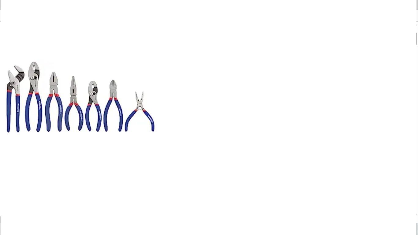 WORKPRO 7-Piece Pliers Set, Pliers Tool Set with Comfort Grip, Blue customer photo 1
