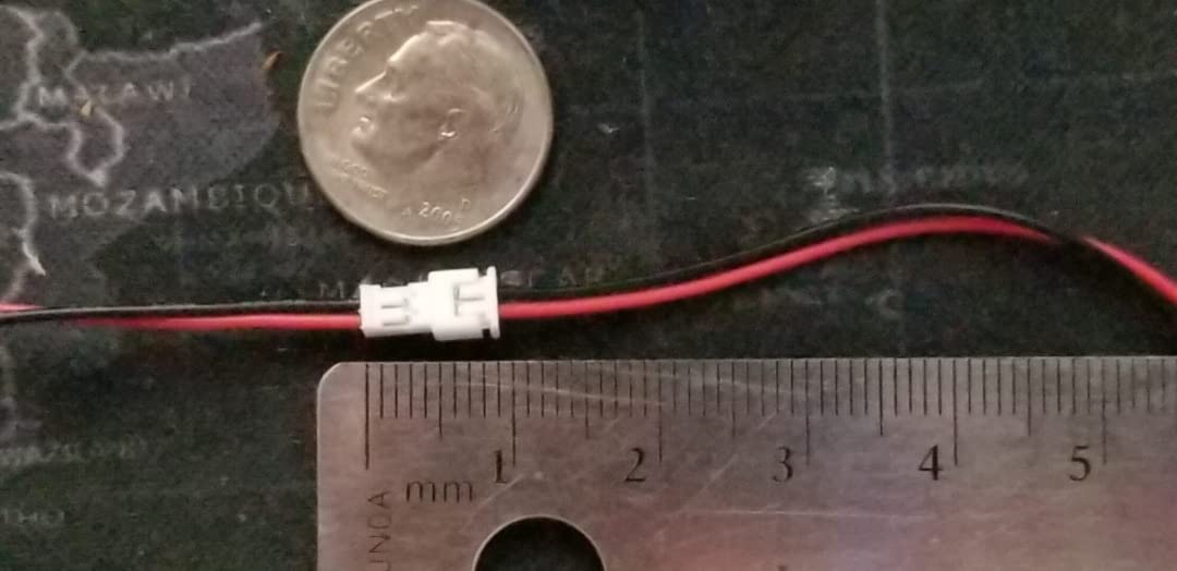 Letool 30 Pairs JST 1.25mm 2 Pin Micro Male Female Connector Plug with Red Black Wire Cable 80mm customer photo 2