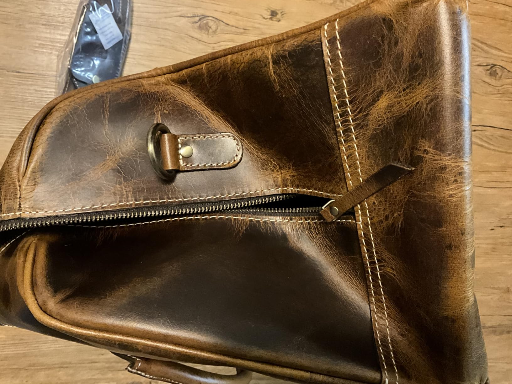 Handmade Leather Travel Duffel Bag - Airplane Underseat Carry On Bags by Rustic Town customer photo 2