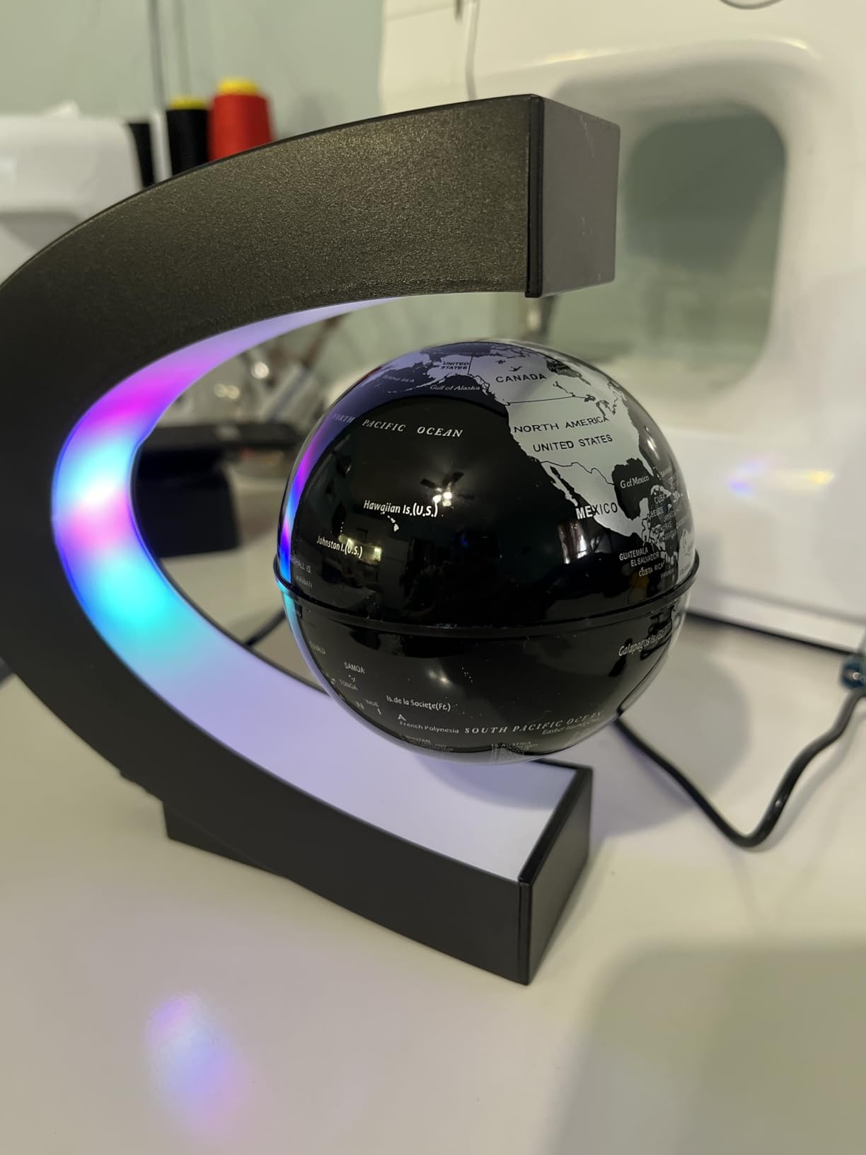 Magnetic Levitating Globe with LED Light | Cool Tech Gift for Men Father customer photo 2