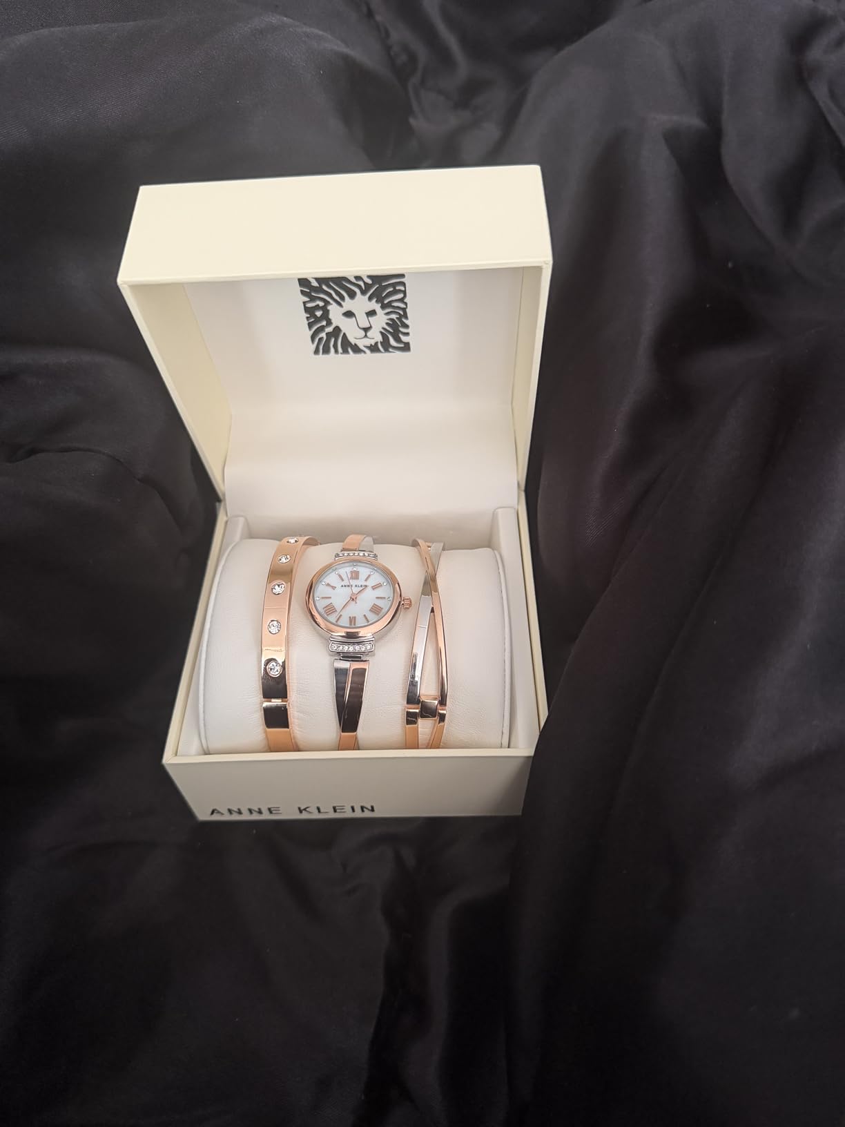 Anne Klein Women's Premium Crystal Accented Bangle Watch Set, AK/2245 customer photo 1