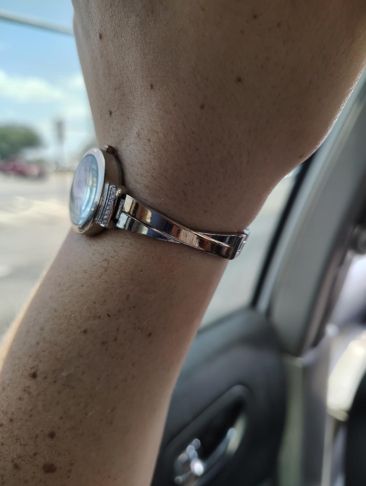 Anne Klein Women's Premium Crystal Accented Bangle Watch Set, AK/2245 customer photo 2