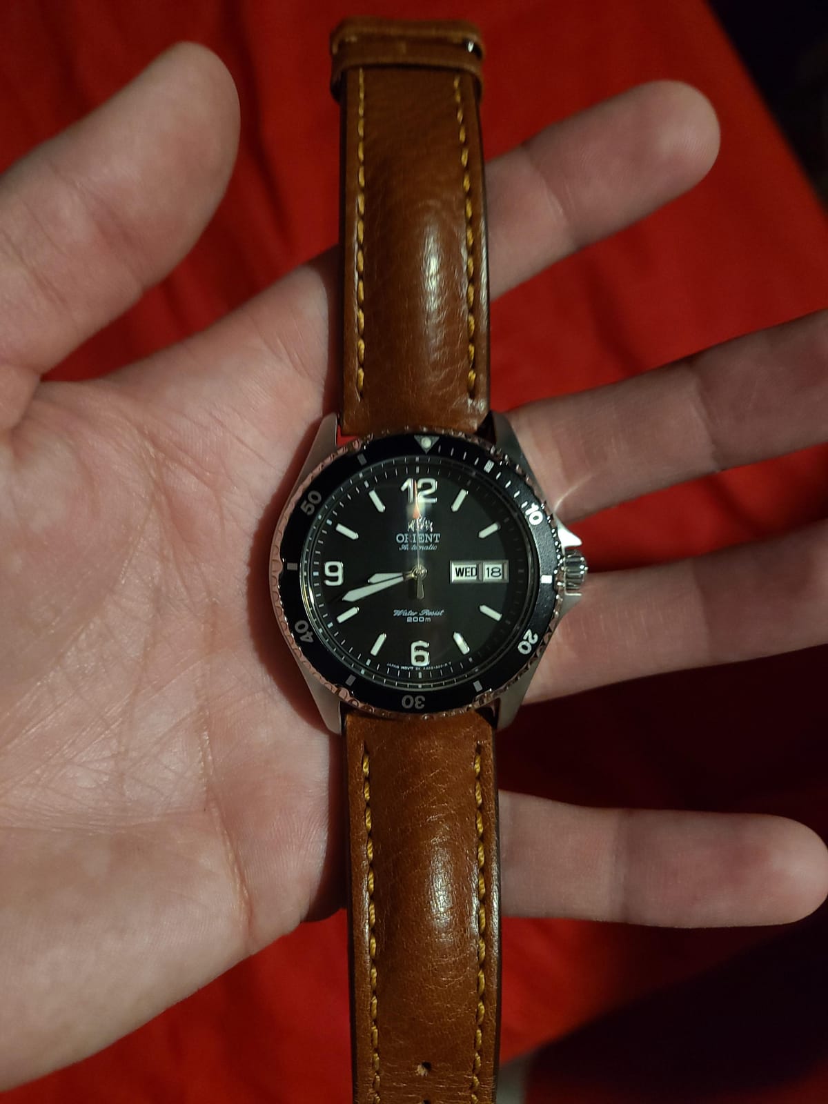 Orient Mako II | Automatic / Hand-Winding Movement | 41.5 mm Case Diameter | 200 m Water Resistance | Diver Style | Day & Date customer photo 1