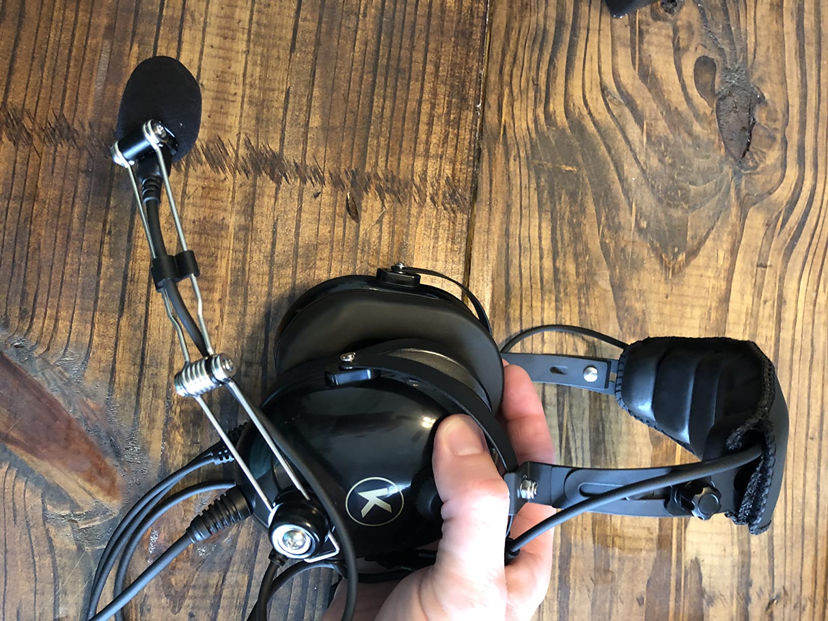 KORE P1 Aviation Headset for Student Pilots, Flight Schools, & CFIs - Features 24 db PNR Rating, Noise Canceling Microphone, Acoustic Foam Ear Cups, AUX Input & GA Dual Plugs customer photo 2