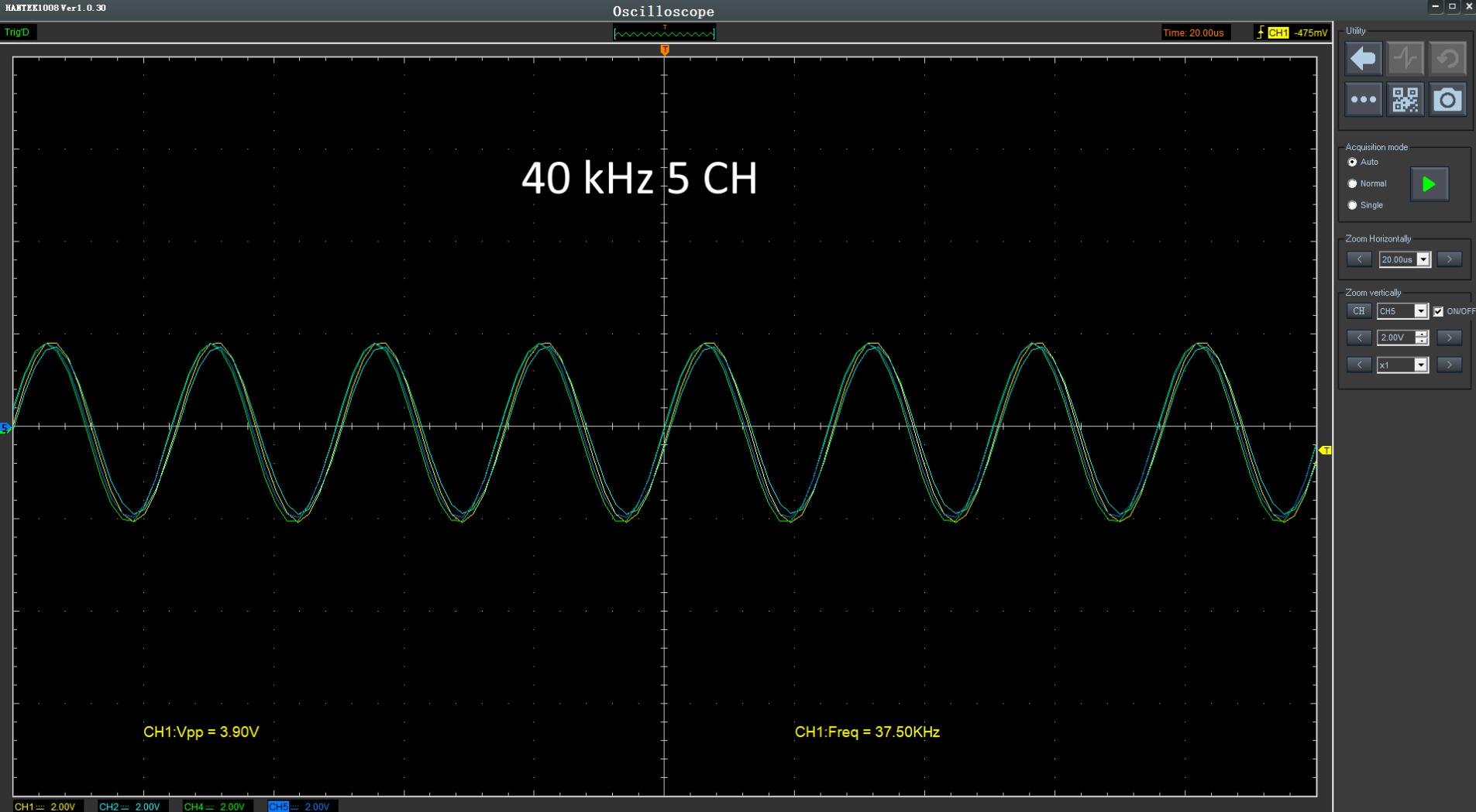Hantek 1008C PC USB 8CH Automotive Diagnostic Digital Oscilloscope customer photo 1