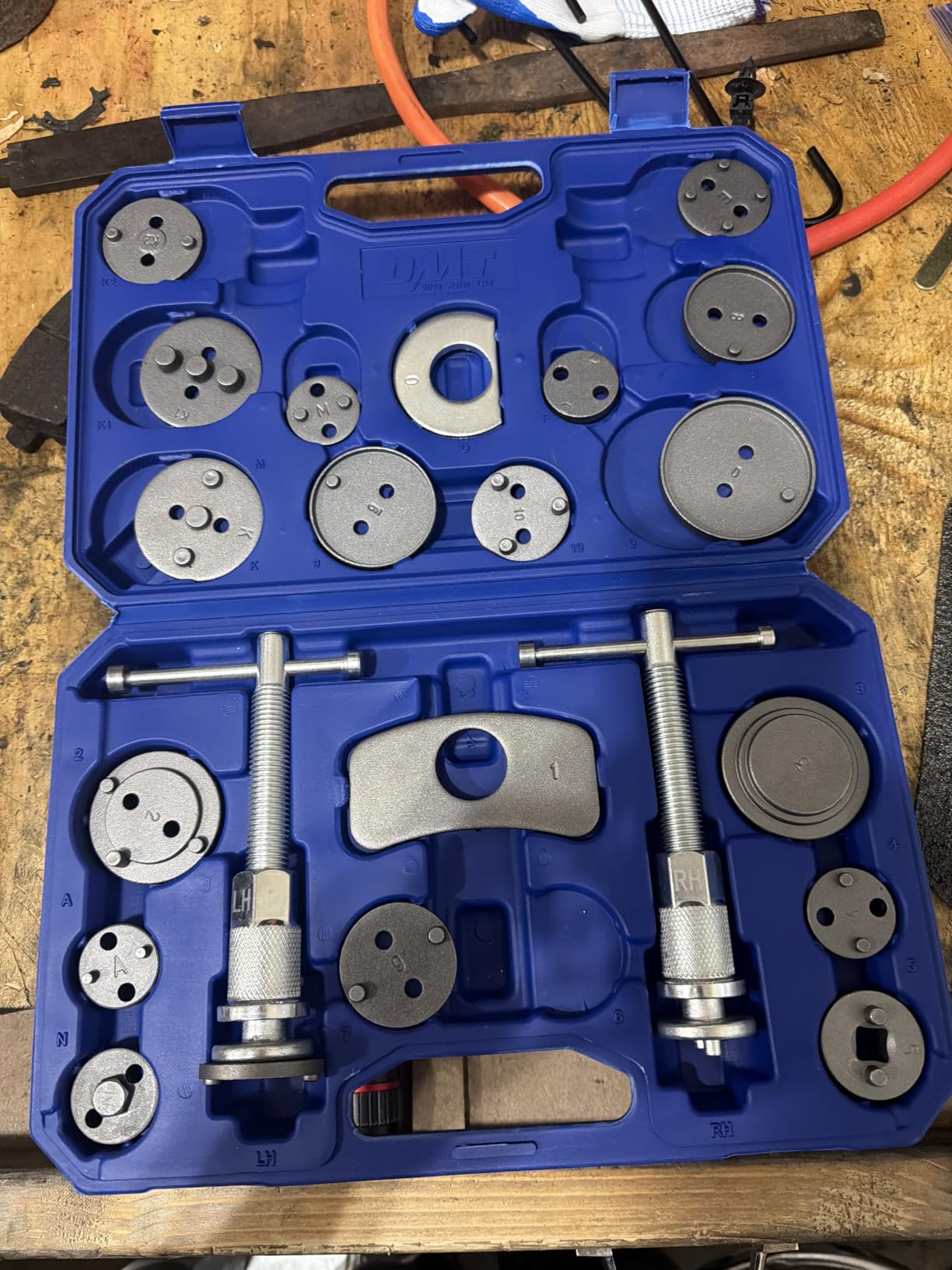 OMT 24pc Brake Caliper Compression Tool with Adapters & Hangers, Sandblast customer photo 2