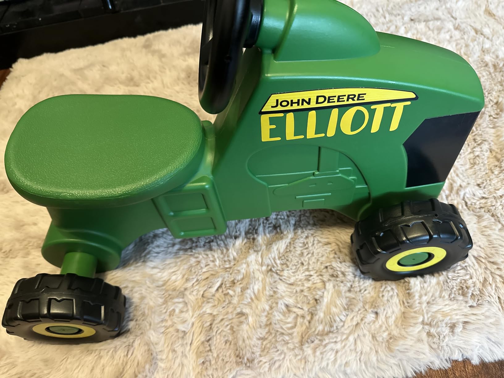 John Deere Ride On Toys Sit 'N Scoot Activity Tractor for Kids Ages 18 Months and Up, Green customer photo 1