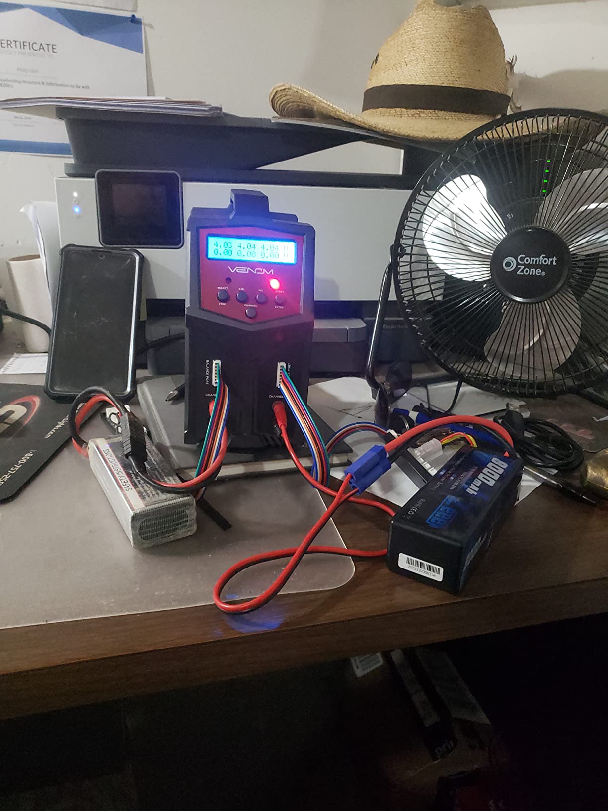 Venom Power Pro Duo LiPo Battery Charger - LCD Screen, Charging Leads - Balance Charger & Discharger for LiPo, LiHV, Li-Ion, Life, NiMH, NiCD, Pb Batteries - Power Supply for 1S- 6S, Drone & RC Cars customer photo 2