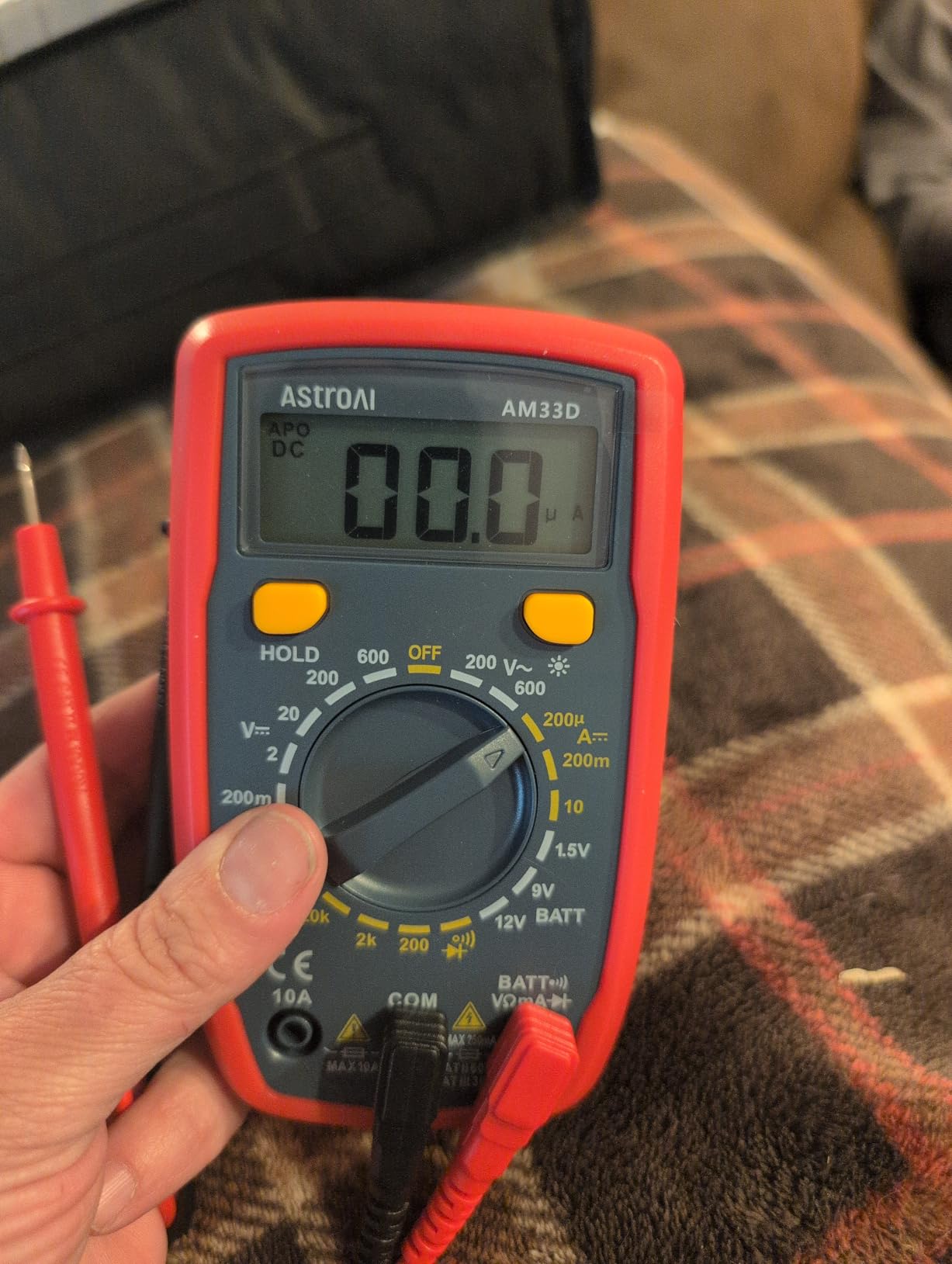 AstroAI Digital Multimeter Tester 2000 Counts with DC AC Voltmeter and Ohm Volt Amp Meter; Measures Voltage, Current, Resistance, Continuity and Diode, Blue customer photo 2