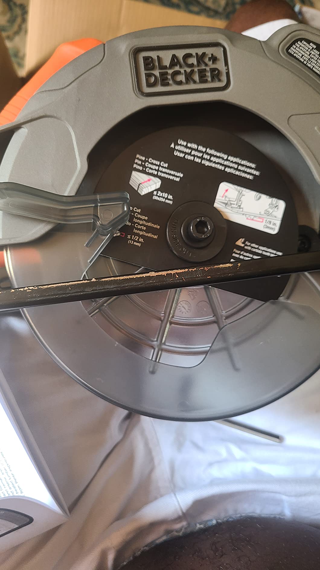 BLACK+DECKER 7-1/4-Inch Circular Saw with Laser, 13-Amp (BDECS300C) customer photo 1