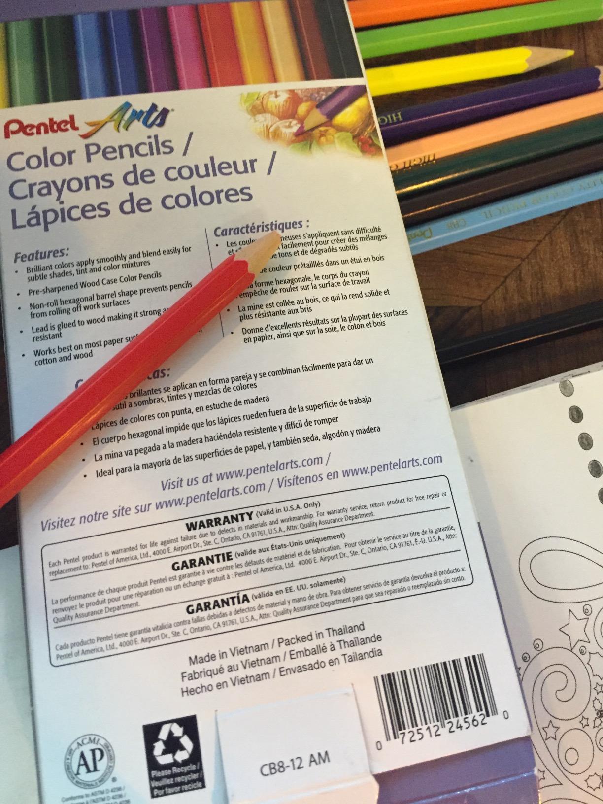 Pentel Arts Watercolor Pencil Set, 12 Color Set (CB9-12) customer photo 2