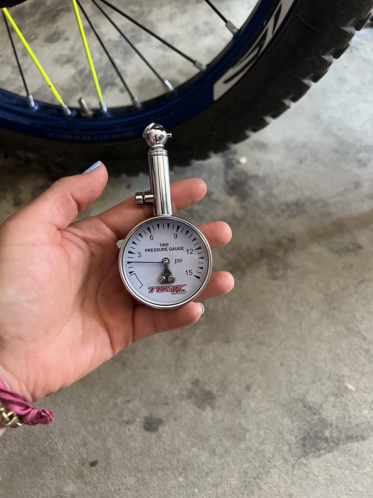 Tusk Low Pressure Dial Tire Gauge – Accurate PSI Measurement for ATV, UTV, and Motorcycle Tires customer photo 2