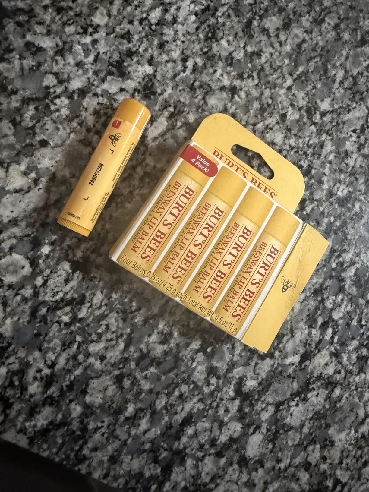 Burt's Bees Lip Balm, Classic Flavor Pack, 0.15 oz., 4 Tubes customer photo 2