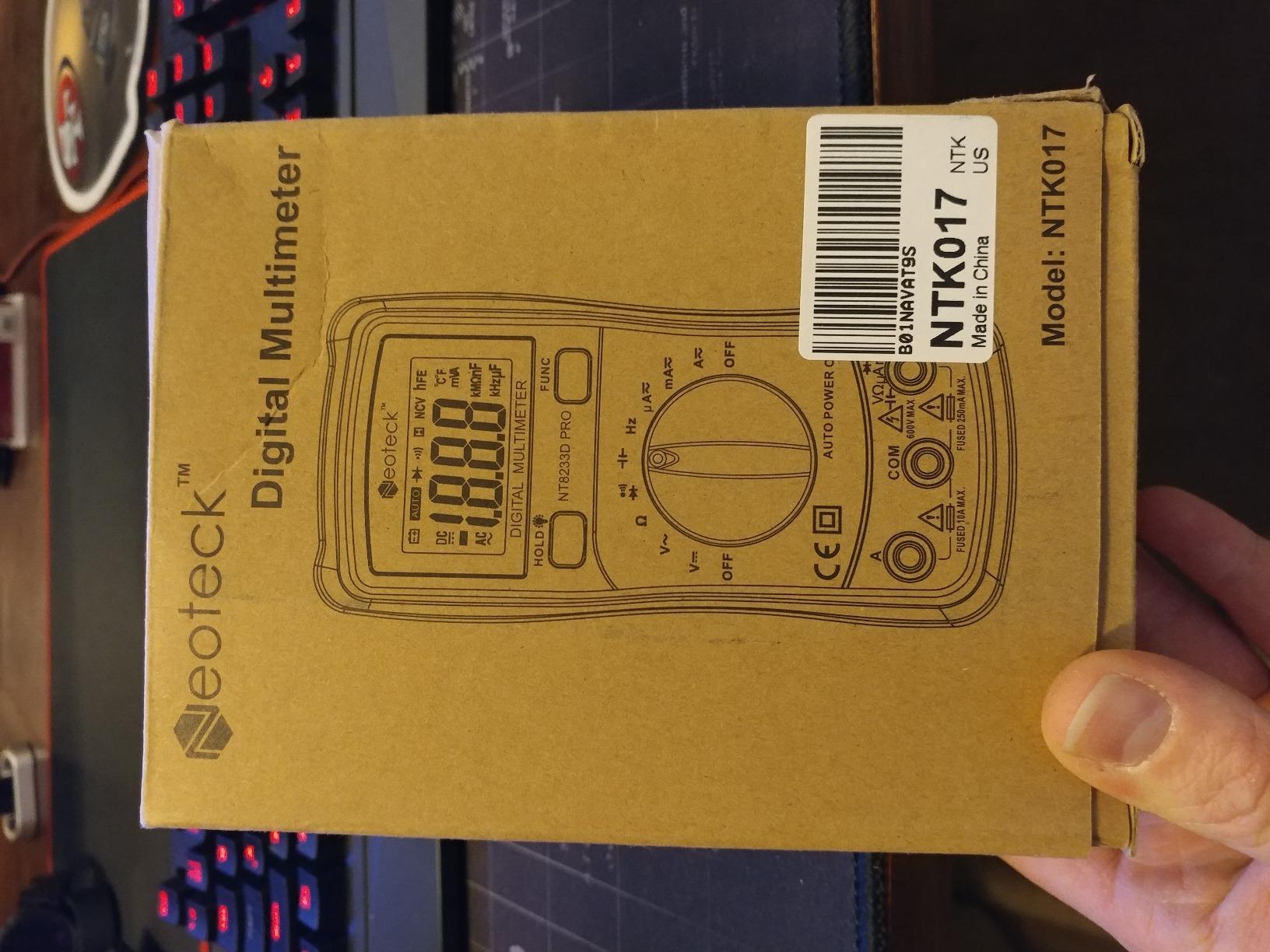Neoteck Auto-Ranging Digital Multimeter with Backlit LCD,2000 Counts customer photo 2