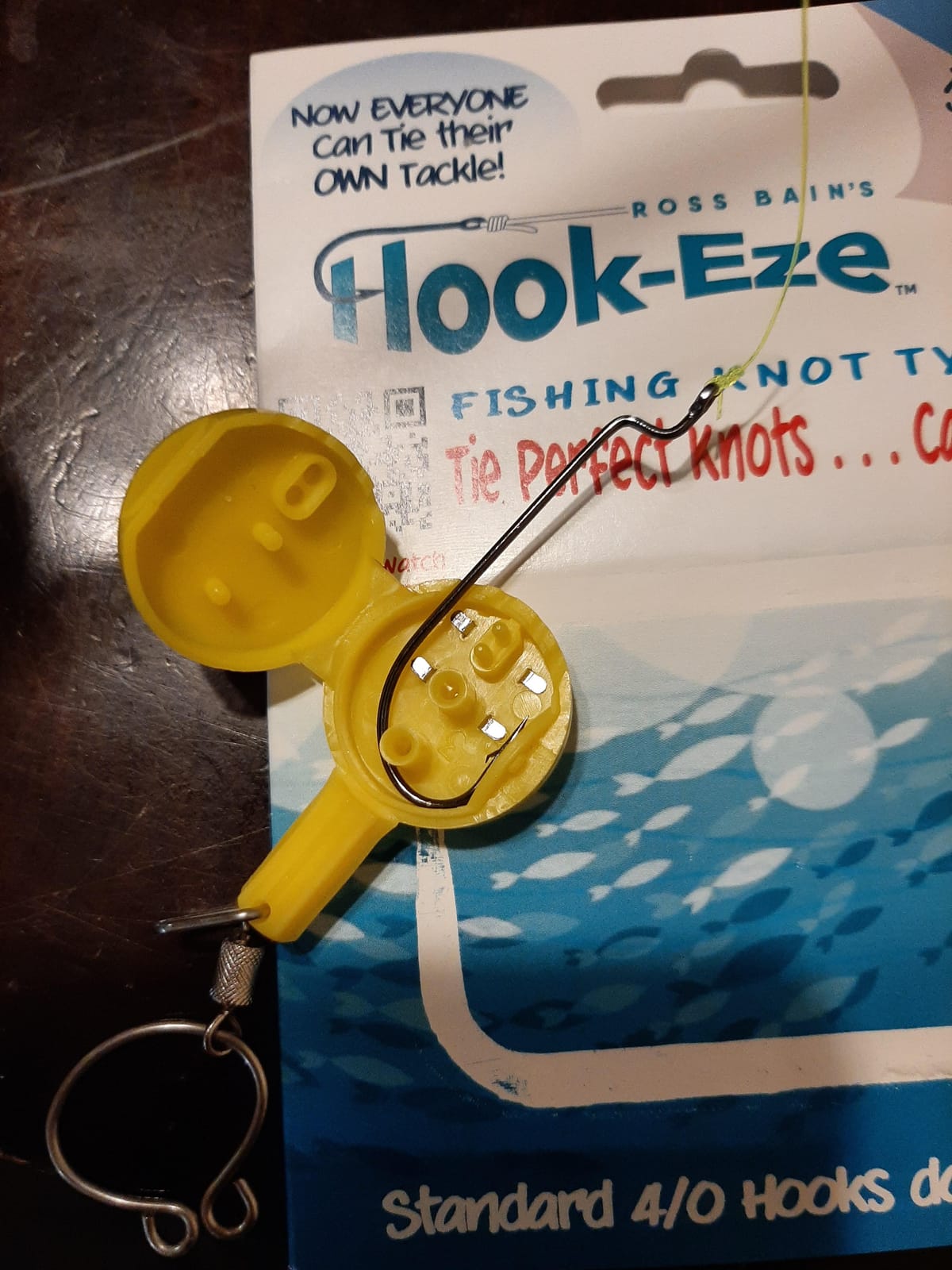 HOOK-EZE Fishing Knot Tying Tool | Protect from Fish Hooks | Tie Fishing Knots Easily | Cool Gadgets for Fishermen | Ice Fly Fishing | Fishing Accessories for Beginner Anglers | Nail Knot Tool customer photo 2