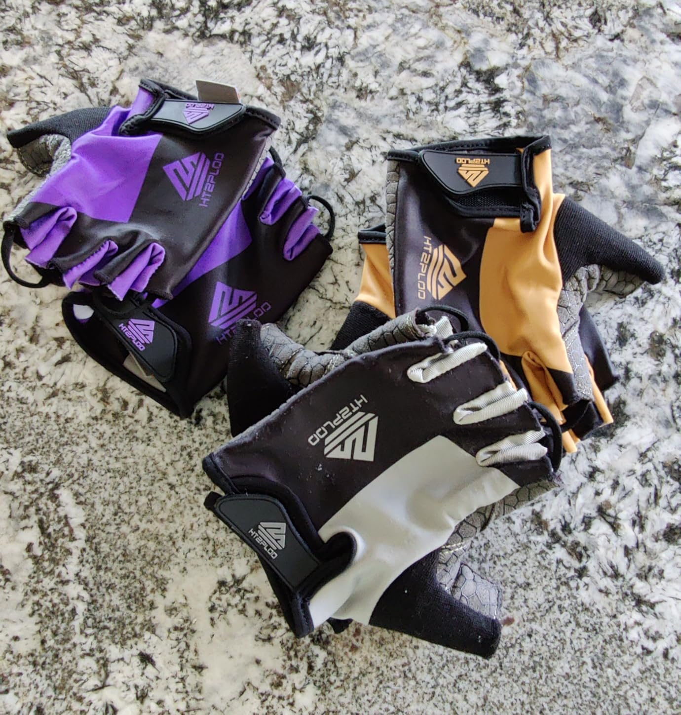Bike Gloves Cycling Gloves Biking Gloves Bicycle Gloves for Men Women with Anti-Slip Shock-Absorbing Pad,Light Weight Half Finger Gloves for Cycling Workout Training Outdoor customer photo 1