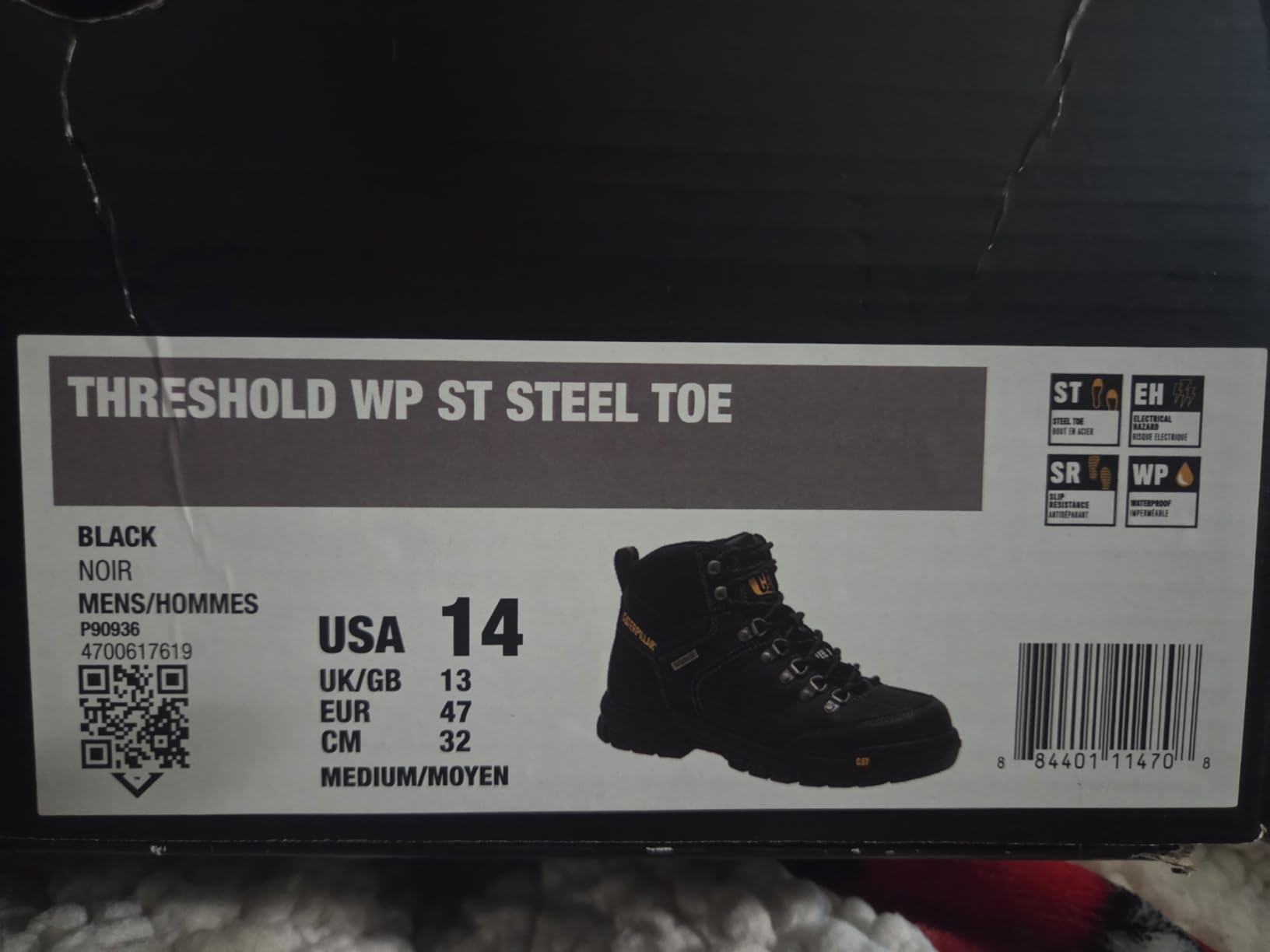 CAT Men’s Threshold Waterproof Steel Toe Work Boot customer photo 1