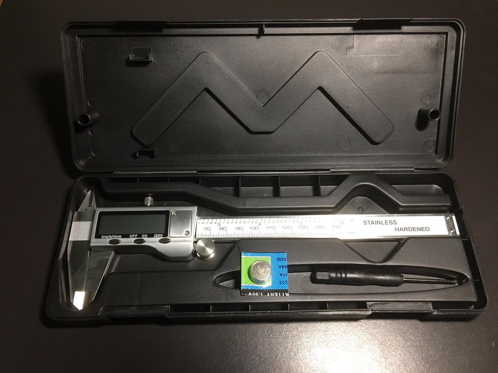 Digital Caliper Measuring Tool, Stainless Steel Vernier Caliper Digital Micrometer with Large LCD Screen, 6 Inch Caliper Tool for DIY/Household, Auto-Off Feature, Inch and Millimeter Conversion customer photo 1