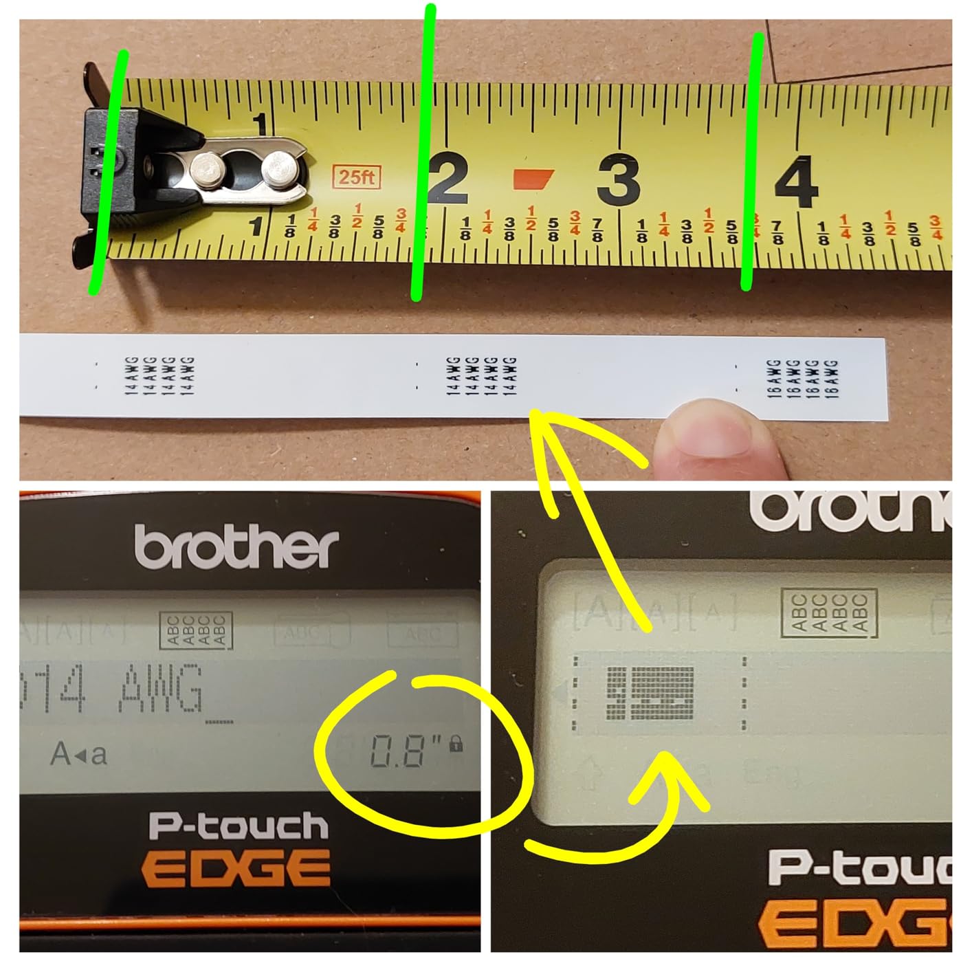 Brother P Touch Label Maker PTE110 Entry Level Industrial Handheld Tool Kit customer photo 2