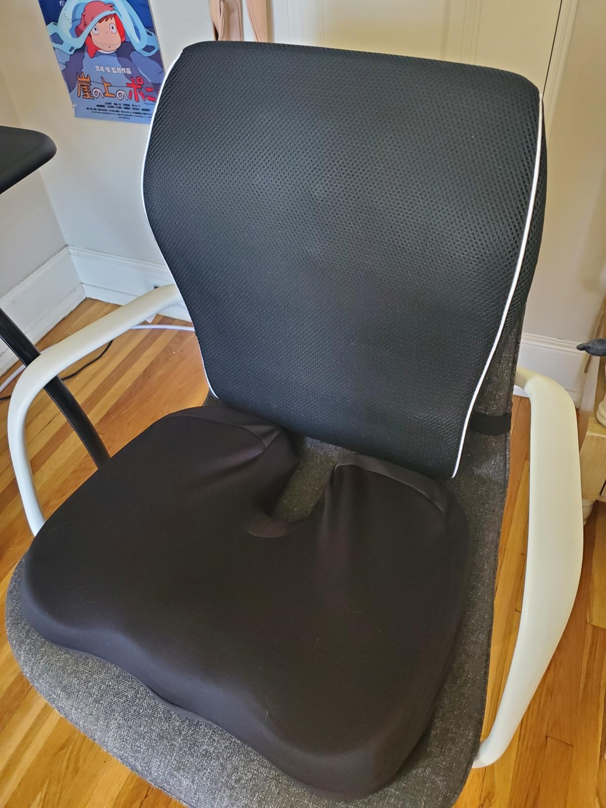 Lumbar Support Pillow for Office Chair, Office Home Essentials,Gifts for Mom,Dad, Back Support Pillow for Car, Chair Cushions,Back Pain Relief Improve Posture,Mesh Cover Double Adjustable Straps customer photo 1