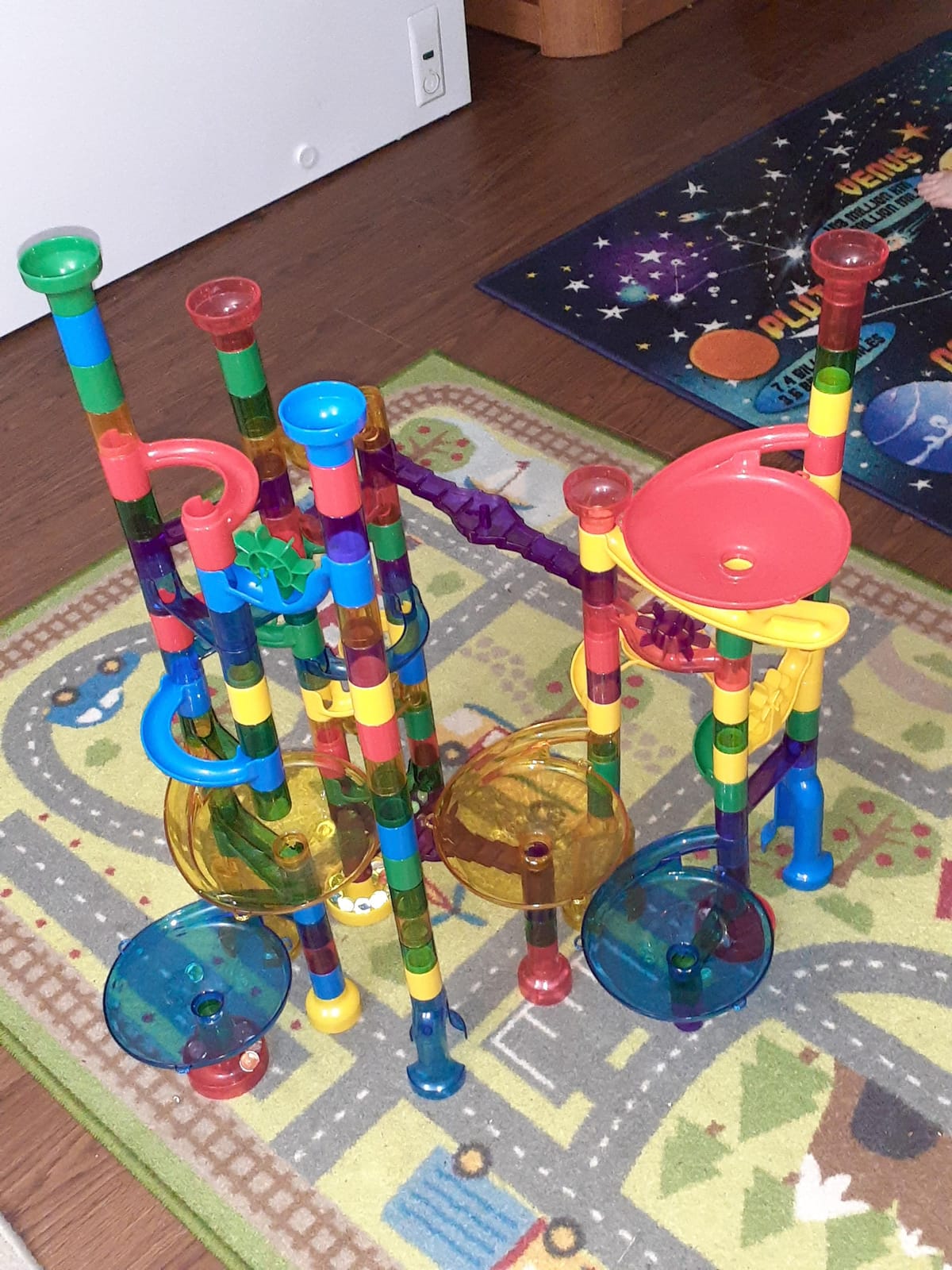 Magicfly Marble Run, 127 Pcs Marble Runs for Kids, Glass Marbles for Kids customer photo 1