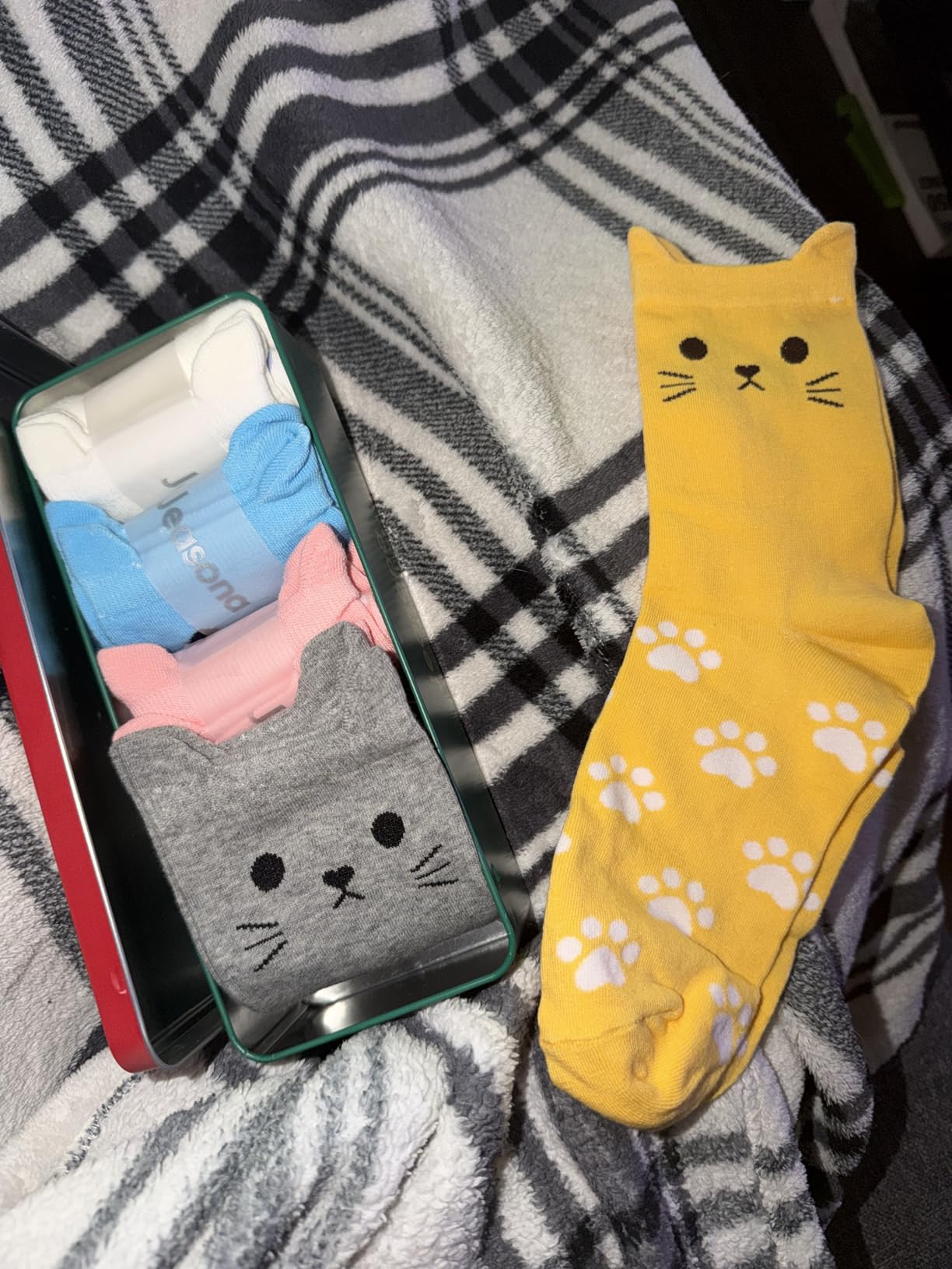 Jeasona Women’s Cute Cat Animal Socks Gifts for Women Wife Mom customer photo 1