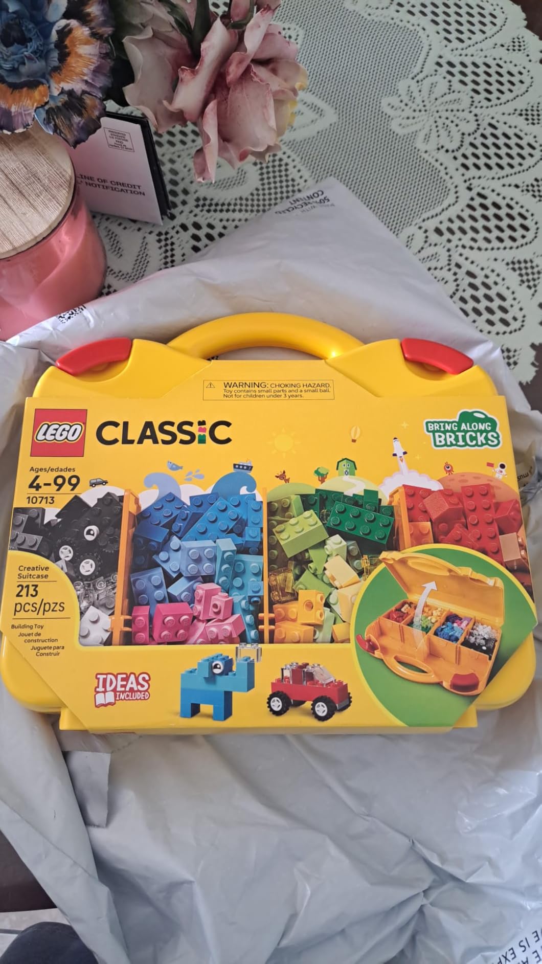 LEGO Classic Creative Suitcase 10713 - Includes Sorting Storage Organizer Case with Fun Colorful Building Bricks, Preschool Learning Toy for Kids, Boys and Girls Ages 4 Years Old and Up customer photo 2