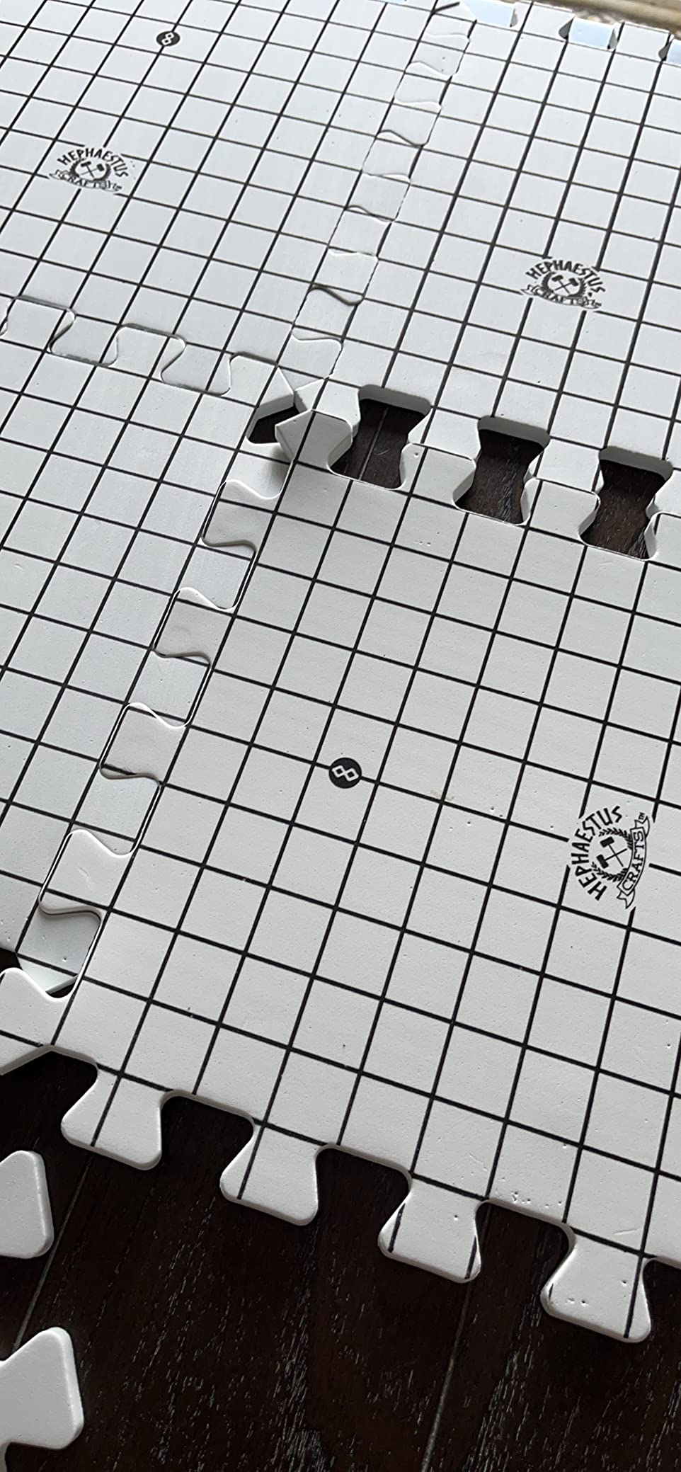 Hephaestus Crafts Blocking Mats for Knitting - Pack of 9 GRAY Blocking Boards with Grids for Needlepoint or Crochet. 150 T-pins customer photo 1