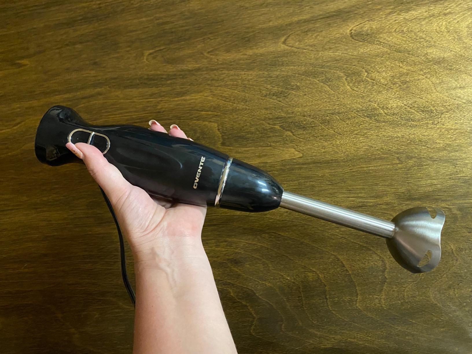 OVENTE Electric Corded Hand Blender, 300W with 2 Mixing Speeds Black HS560B customer photo 1