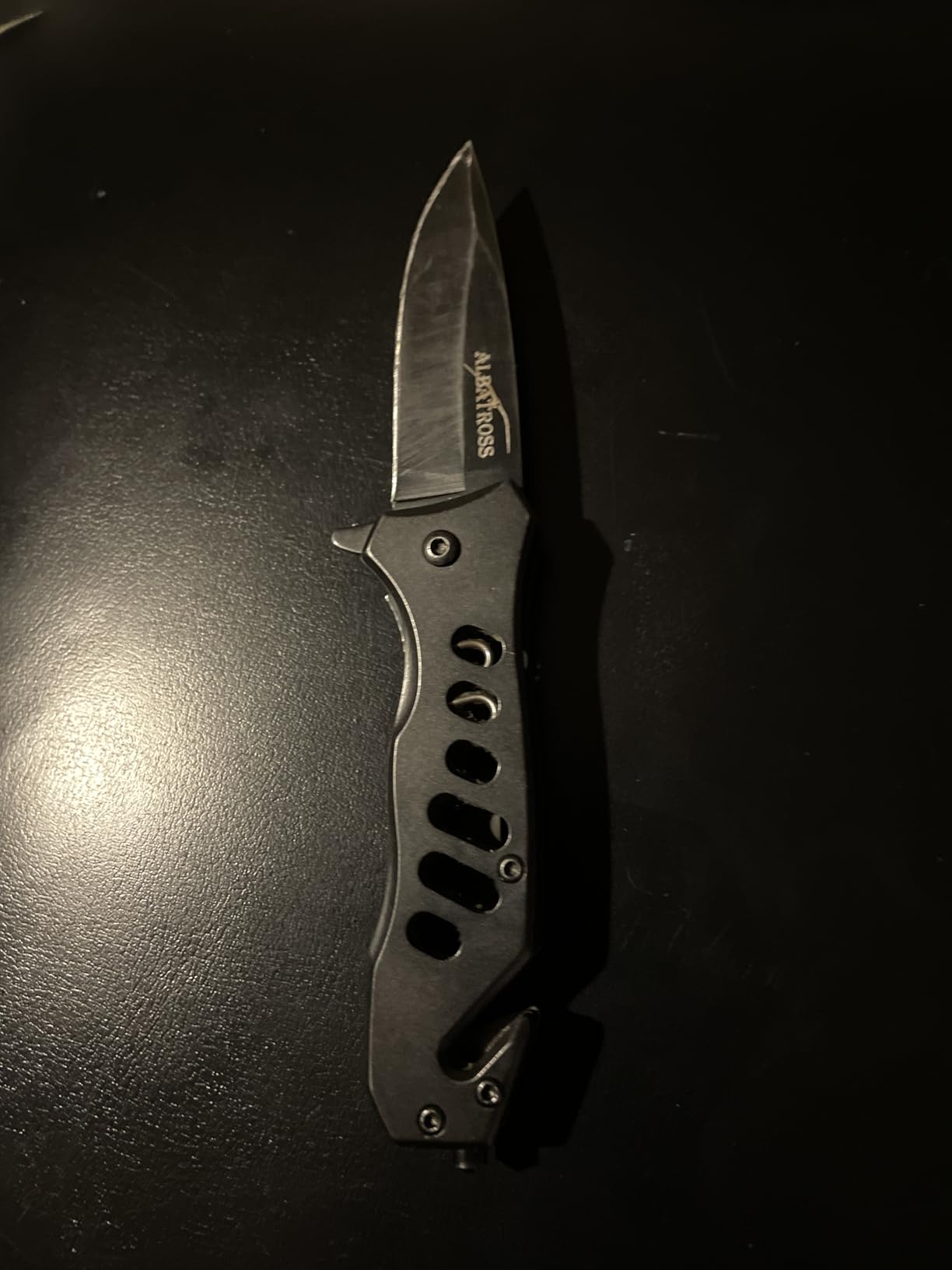 ALBATROSS EDC Cool Sharp Tactical Folding Pocket Knife,SpeedSafe Spring Assisted Opening Knifes with Liner Lock,Pocketclip,Glass Breaker,Seatbelt Cutter customer photo 1