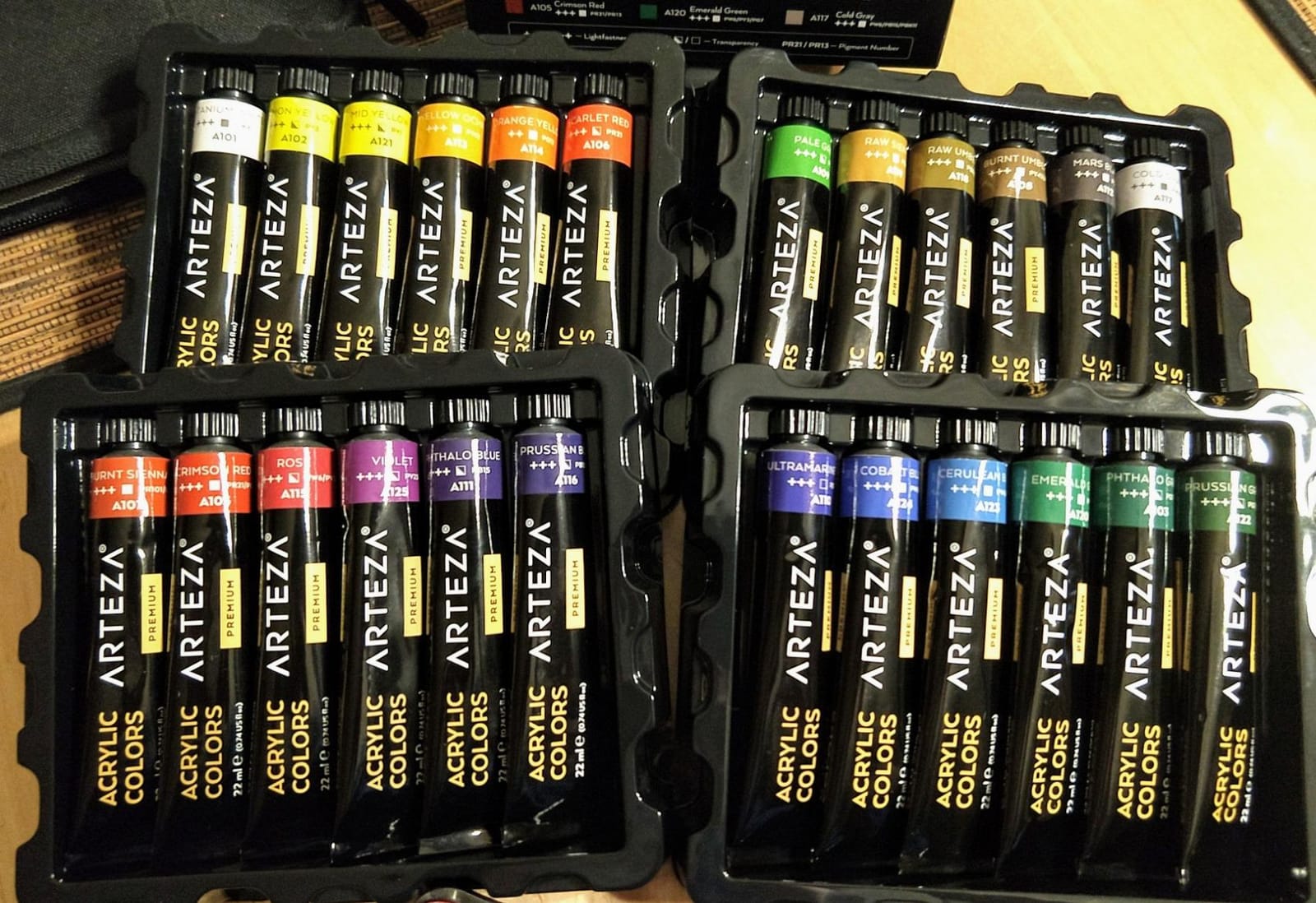 ARTEZA Acrylic Paint Set 24 Colors (0.74 oz Tubes) customer photo 2