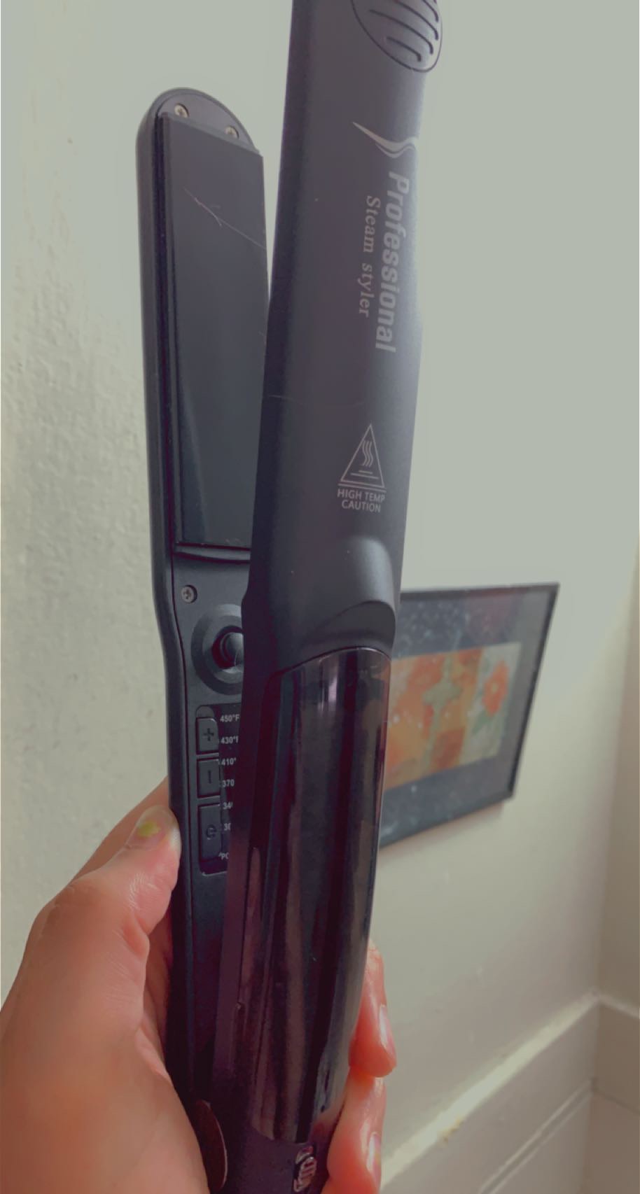 DORISILK 2.0 Upgraded Steam Straighteners for Hair, Professional Salon Ceramic Tourmaline Vapor Steam Flat Iron Hair Straightener and Curler 2 in 1 Straightening Curling Iron, Dual Voltage LED Temp customer photo 2