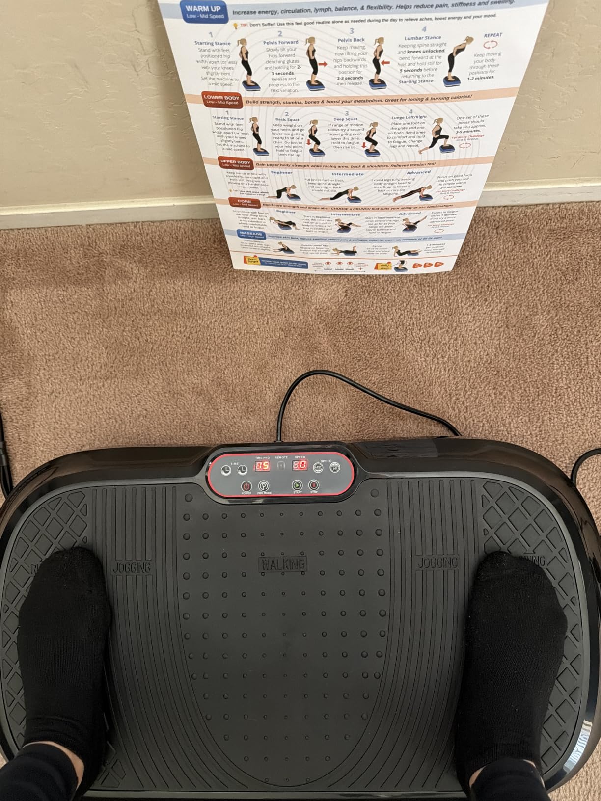 Lifepro Waver Vibration Plate Exercise Machine with 99 Speeds & 10 Presets customer photo 1